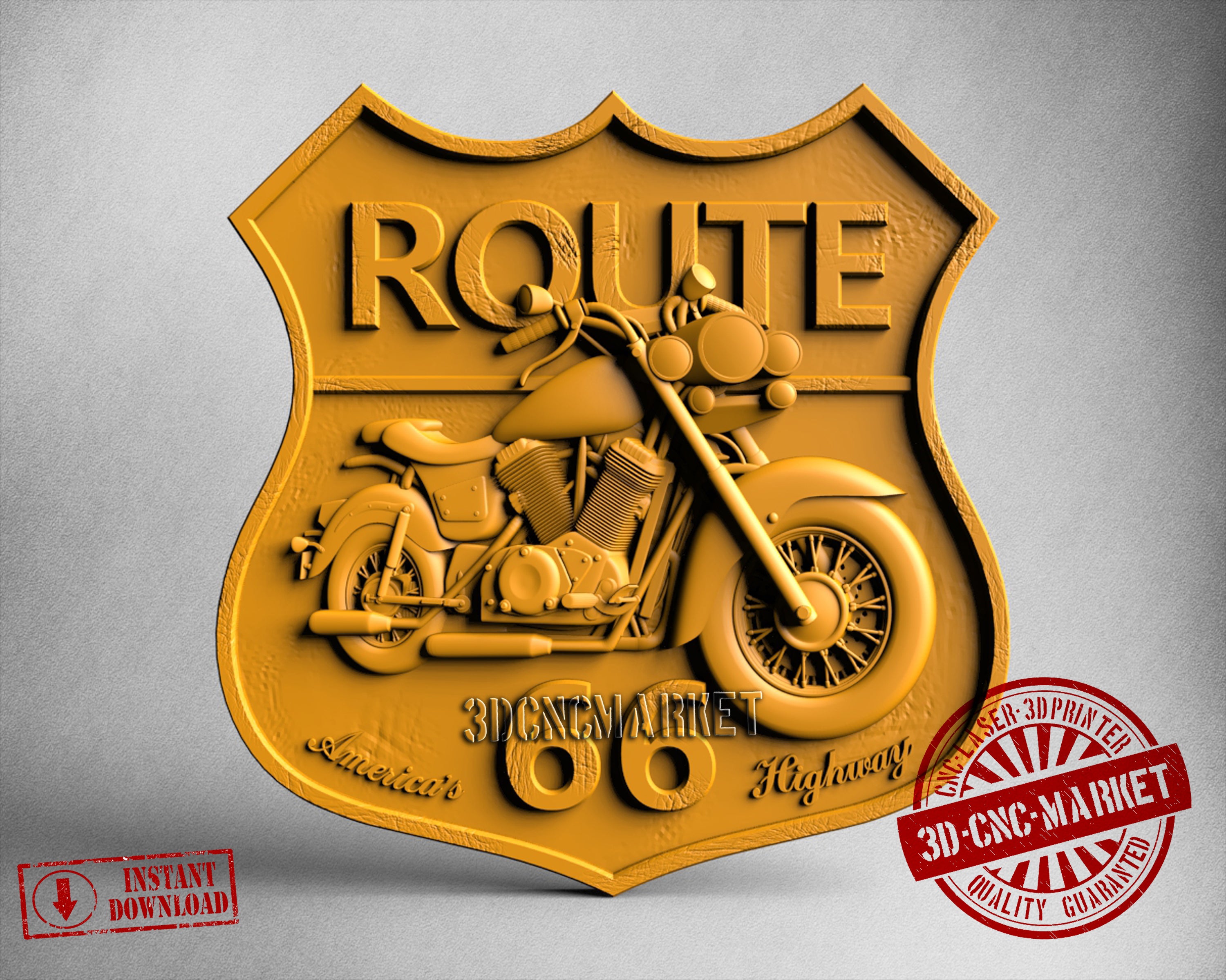 Route 66, 3D STL Model