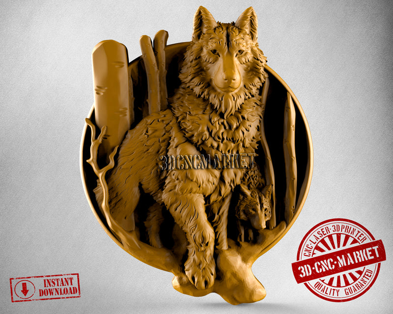 Wolf, 3D STL Model
