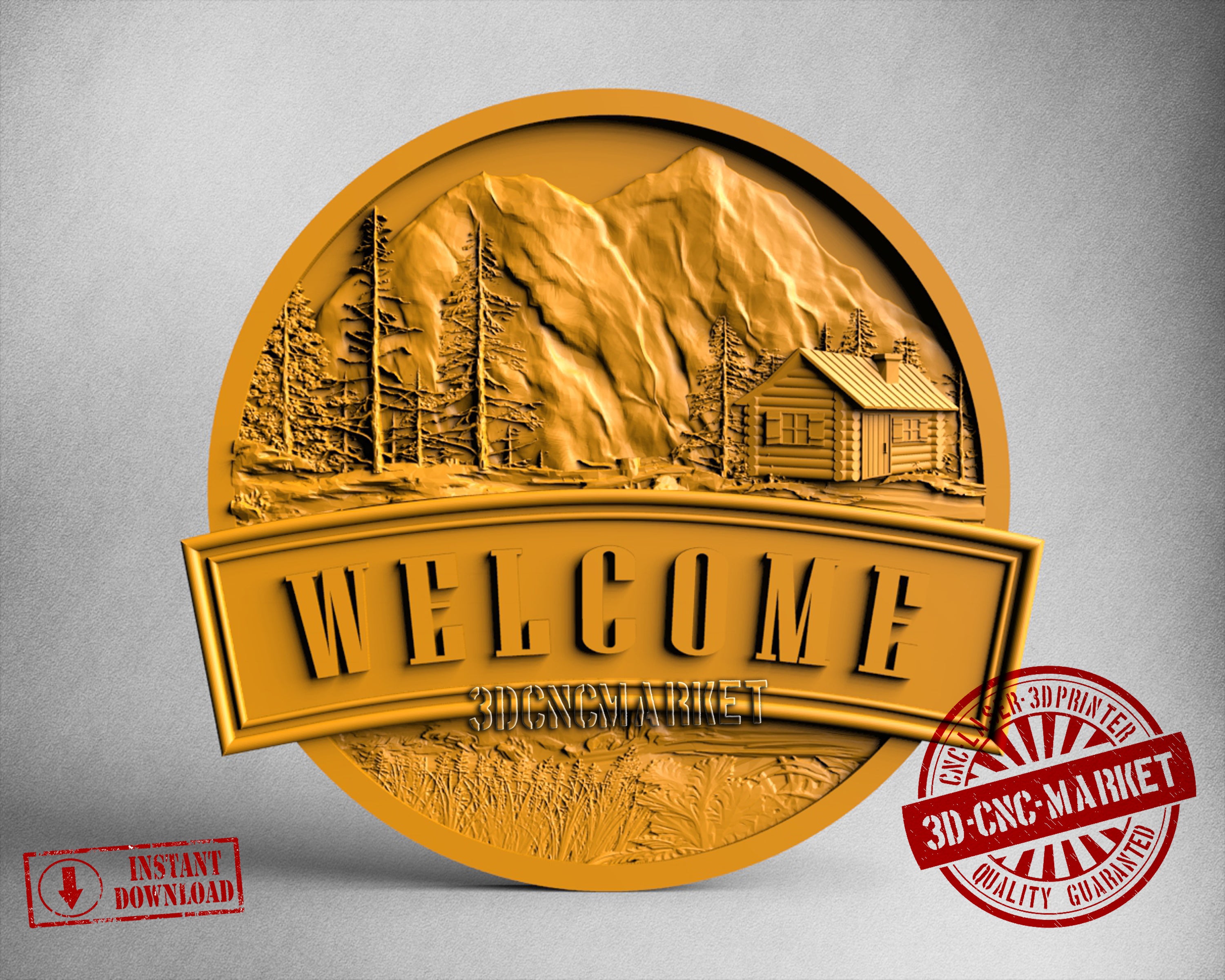 Welcome Signs, 3D STL Model