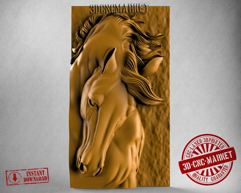 Horse Head, 3D STL Model
