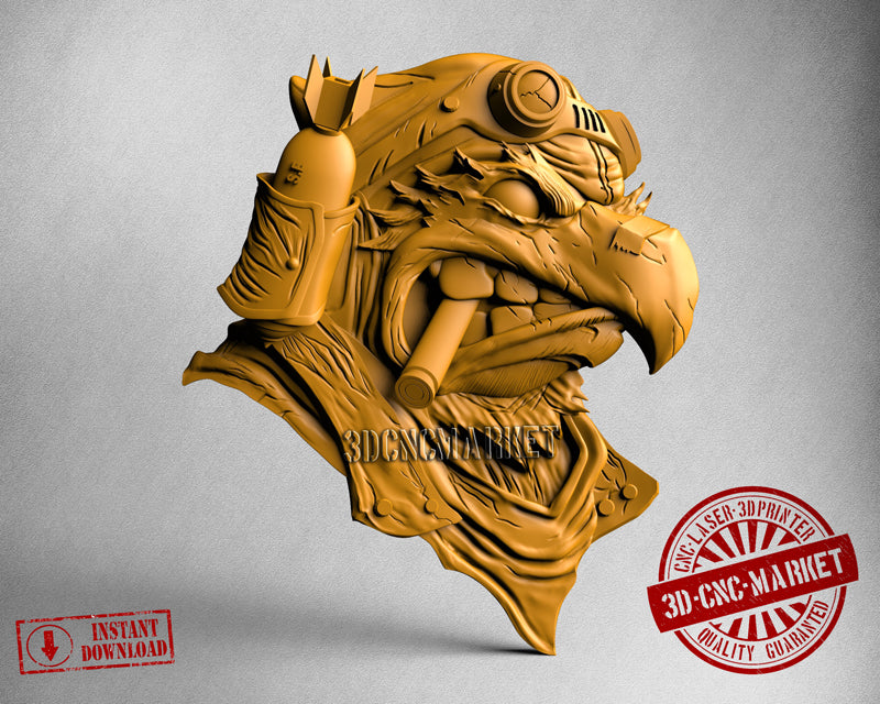 Eagle Pilot, 3D STL Model