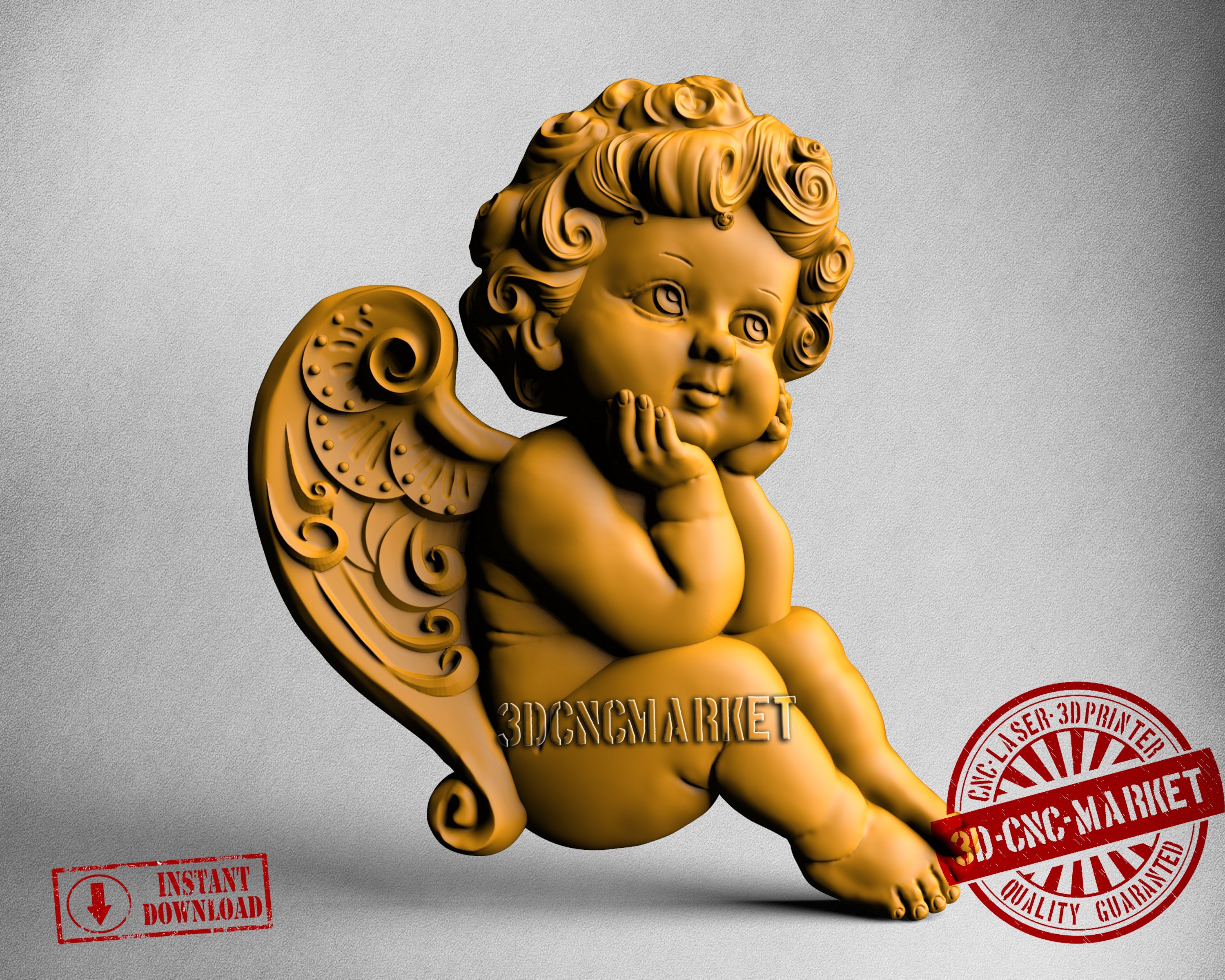 Angel, 3D STL Model