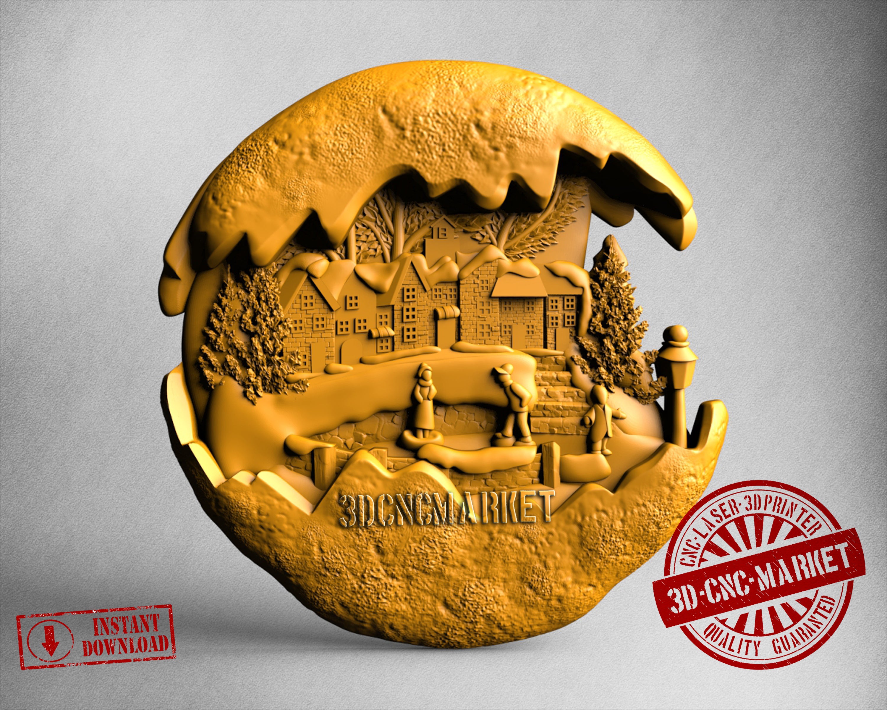 Christmas Ornament, 3D STL Model