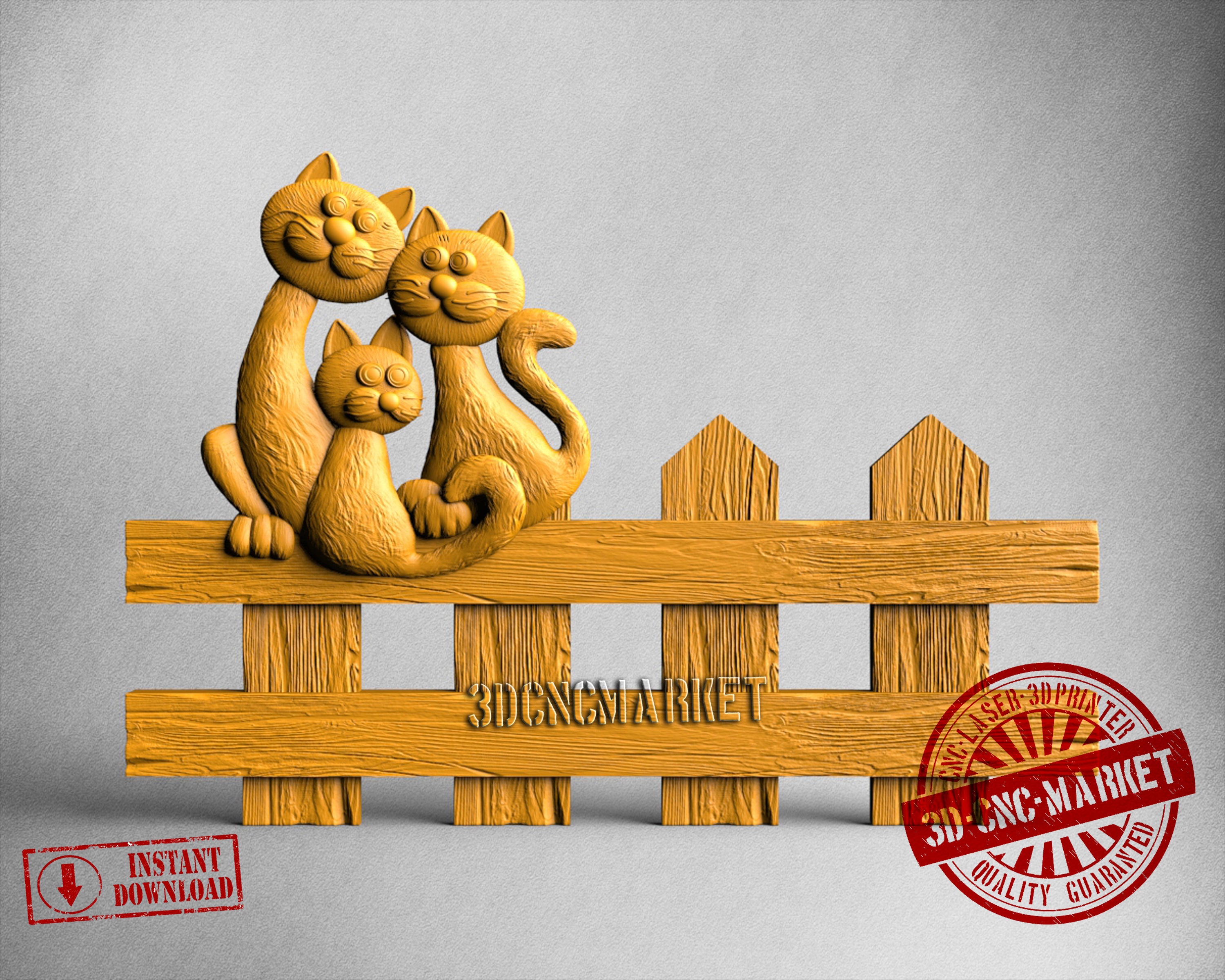 Cats, 3D STL Model