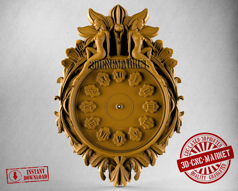 Wall Clock, 3D STL Model