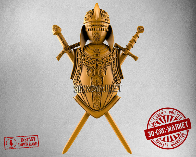 Knight Armour, 3D STL Model