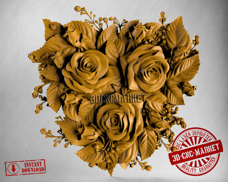 Flowers, 3D STL Model