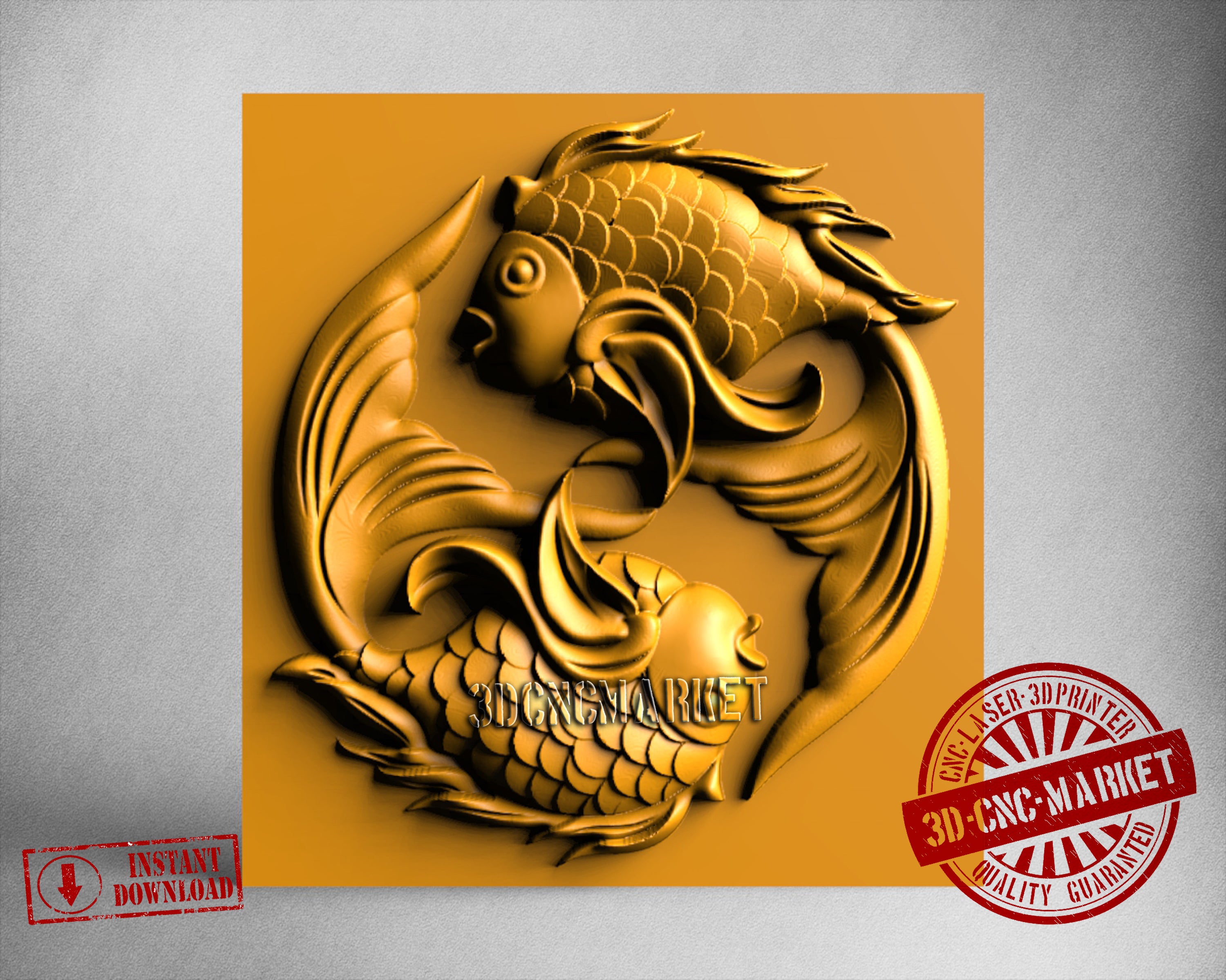 Pisces Zodiac Sign, 3D STL Model