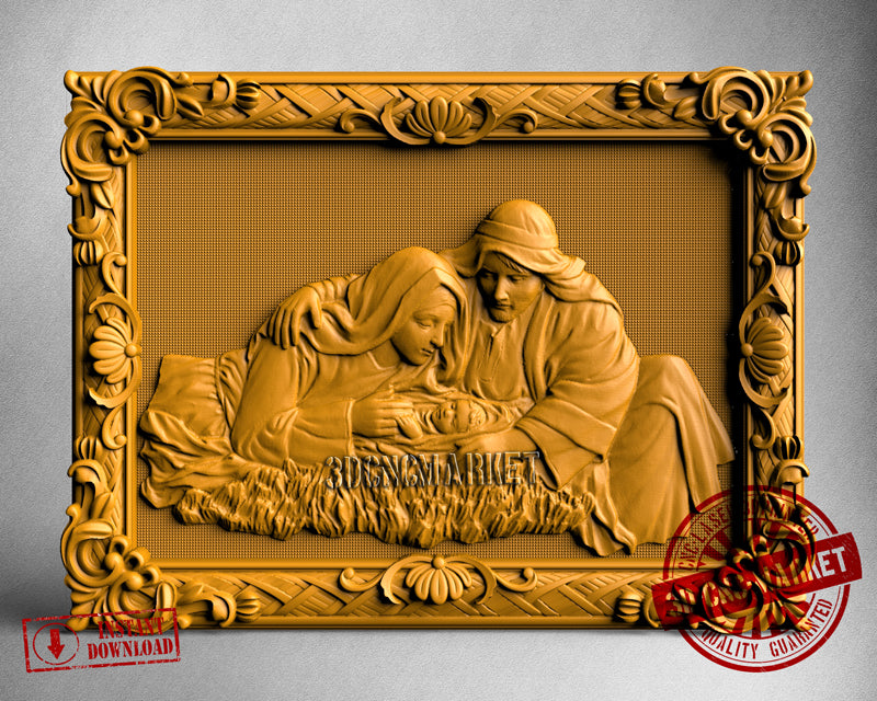 Birth of Jesus, 3D STL Model
