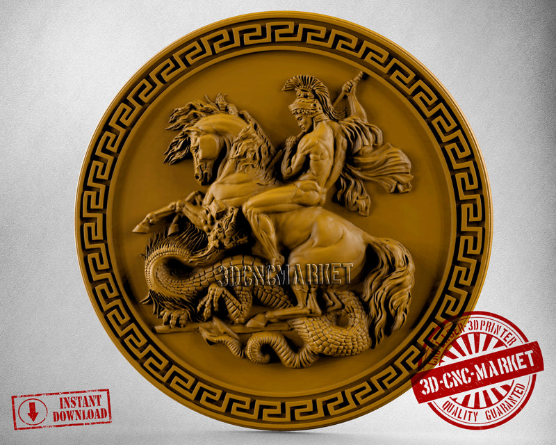 Saint George, 3D STL Model
