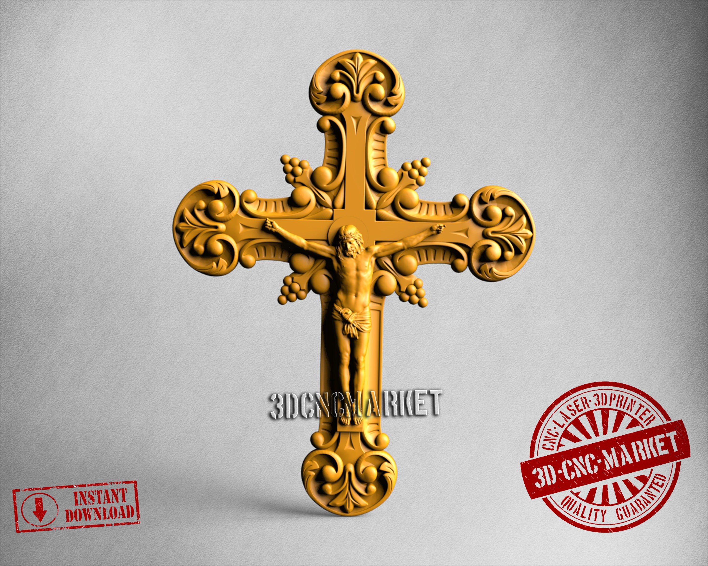 Jesus Cross, 3D STL Model