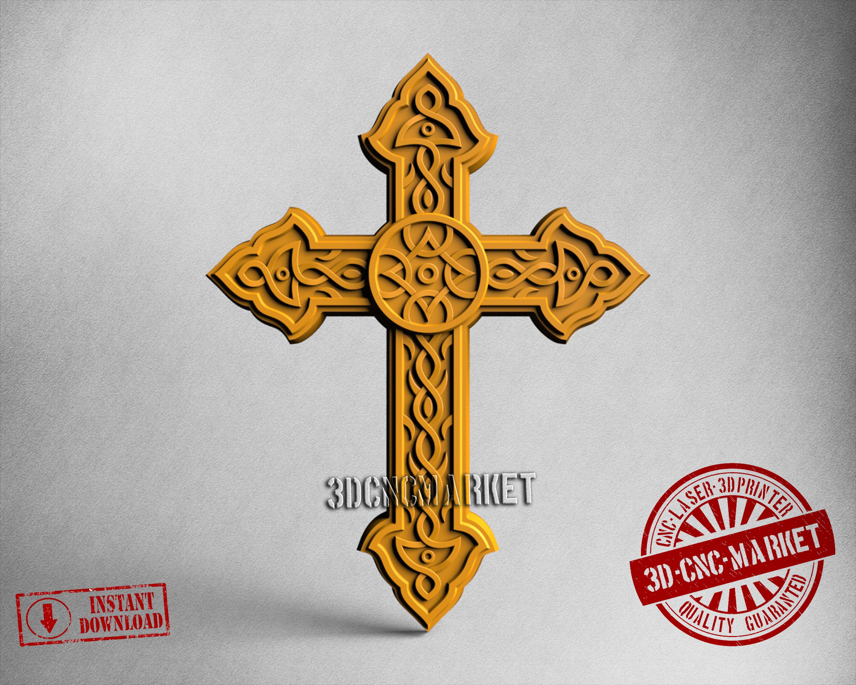 Cross Celtic, 3D STL Model