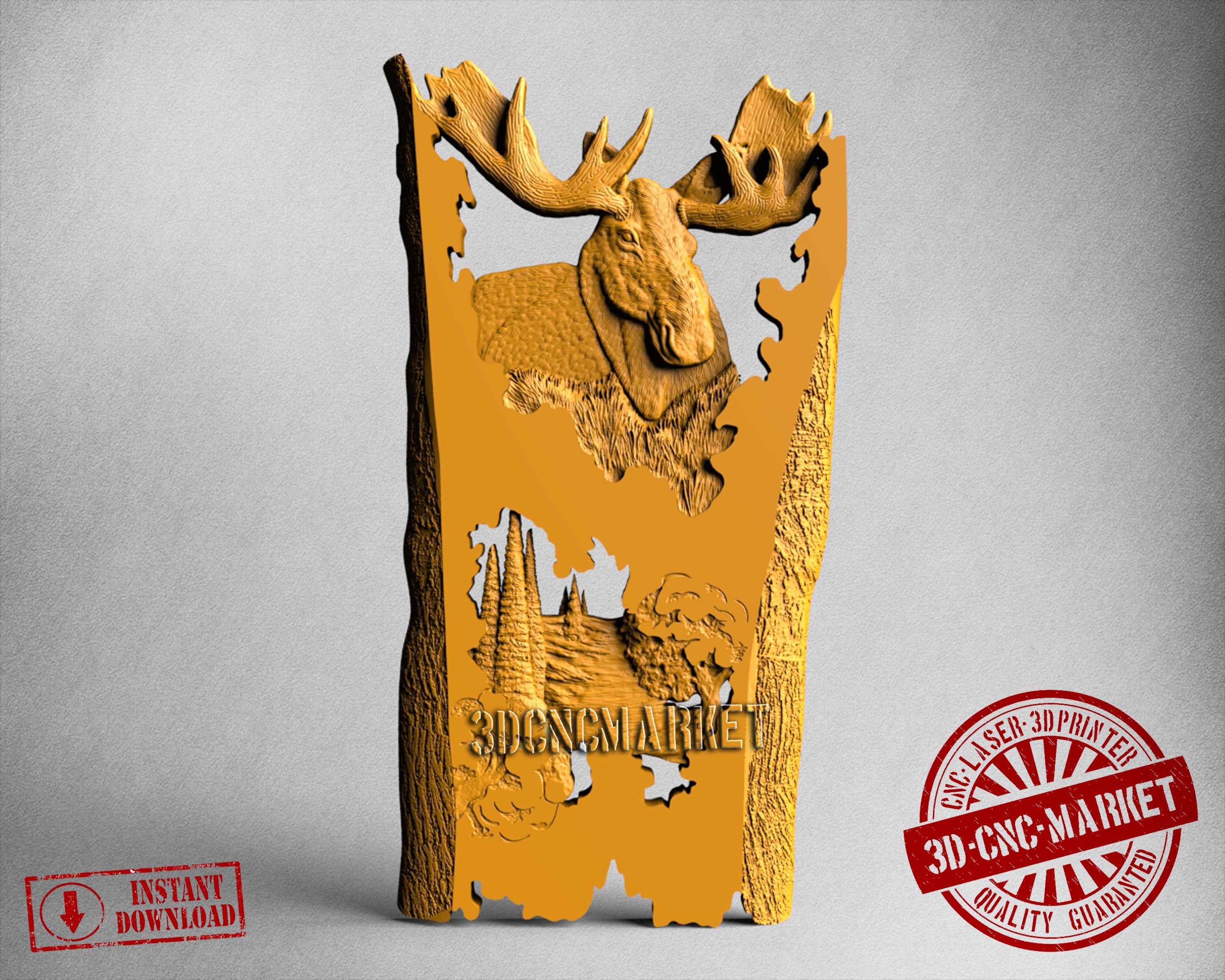 Elk, 3D STL Model