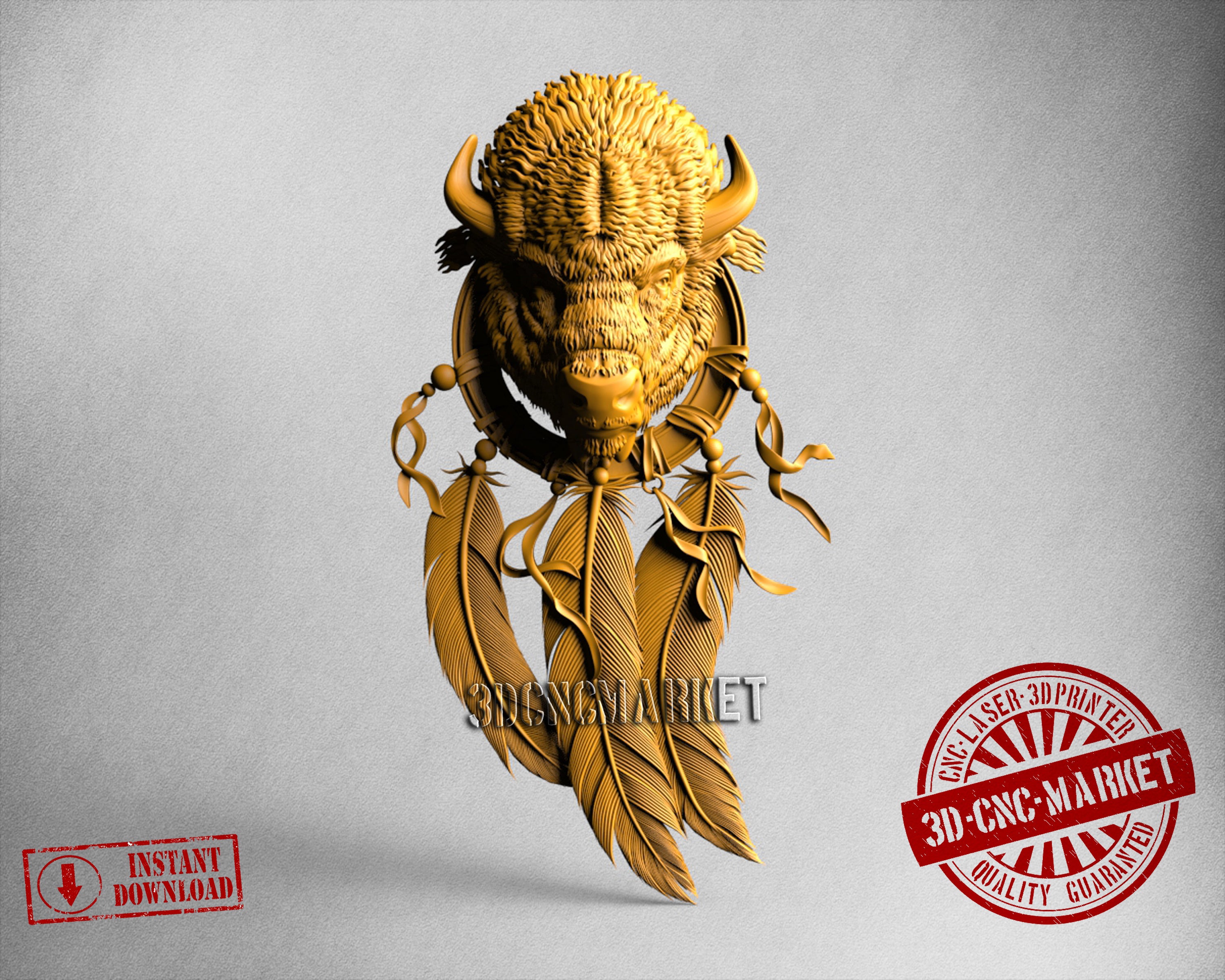 Bison. 3D STL Model