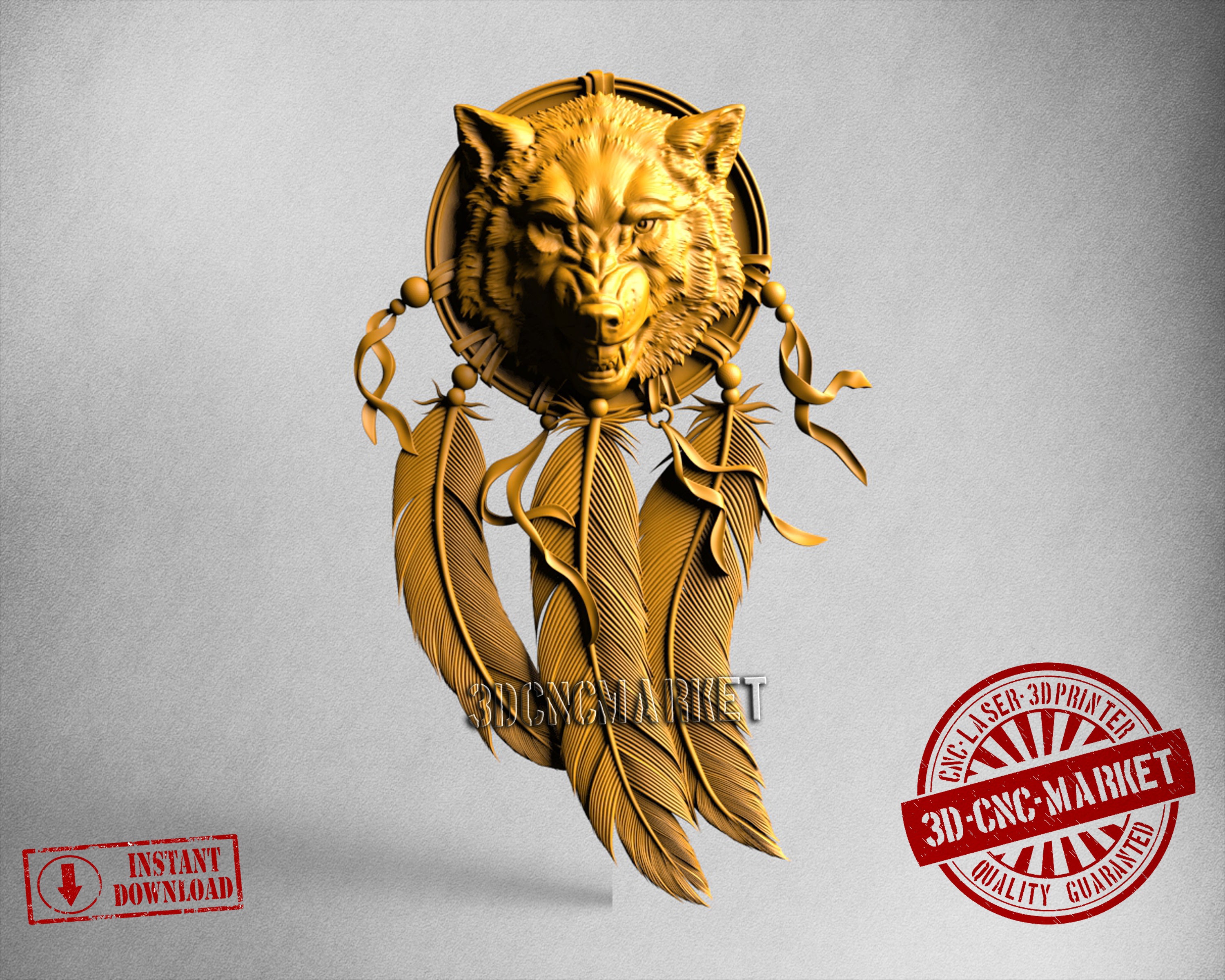 Wolf, 3D STL Model