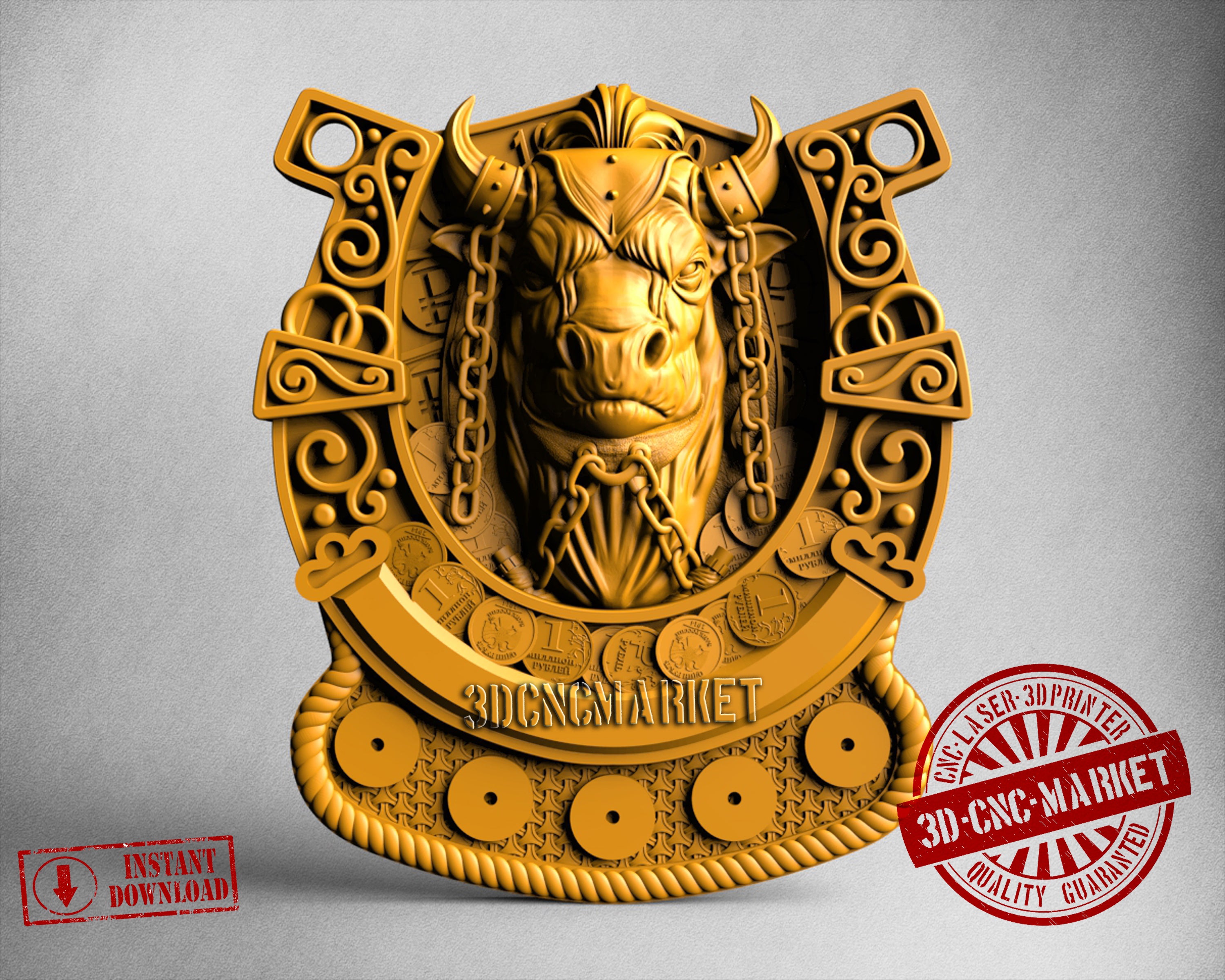 Bull, 3D STL Model