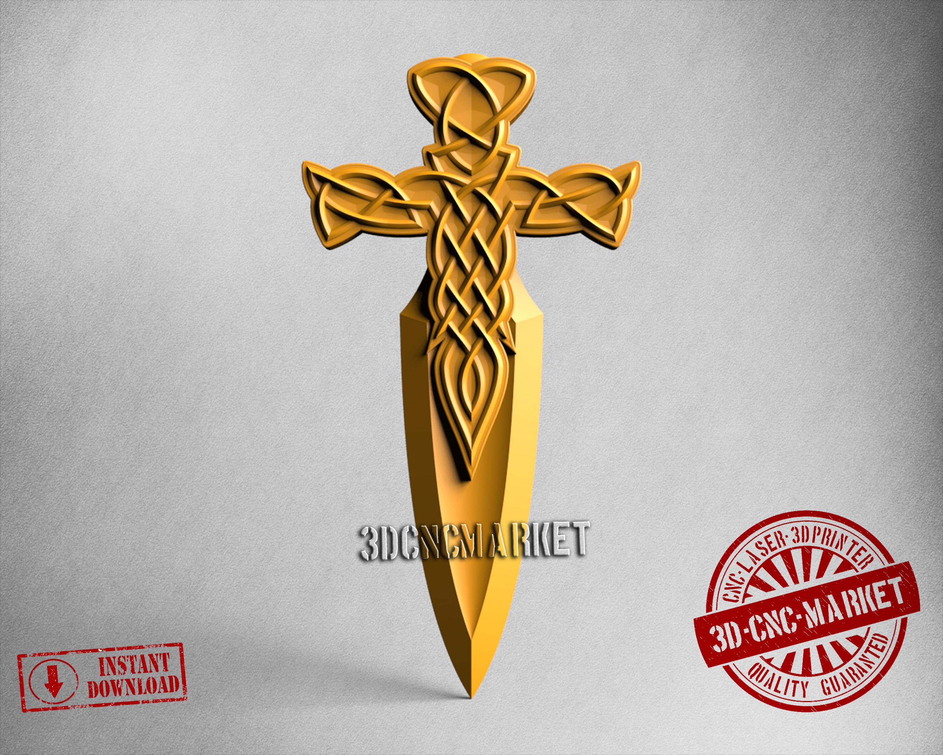 Viking Dagger, 3D STL Model