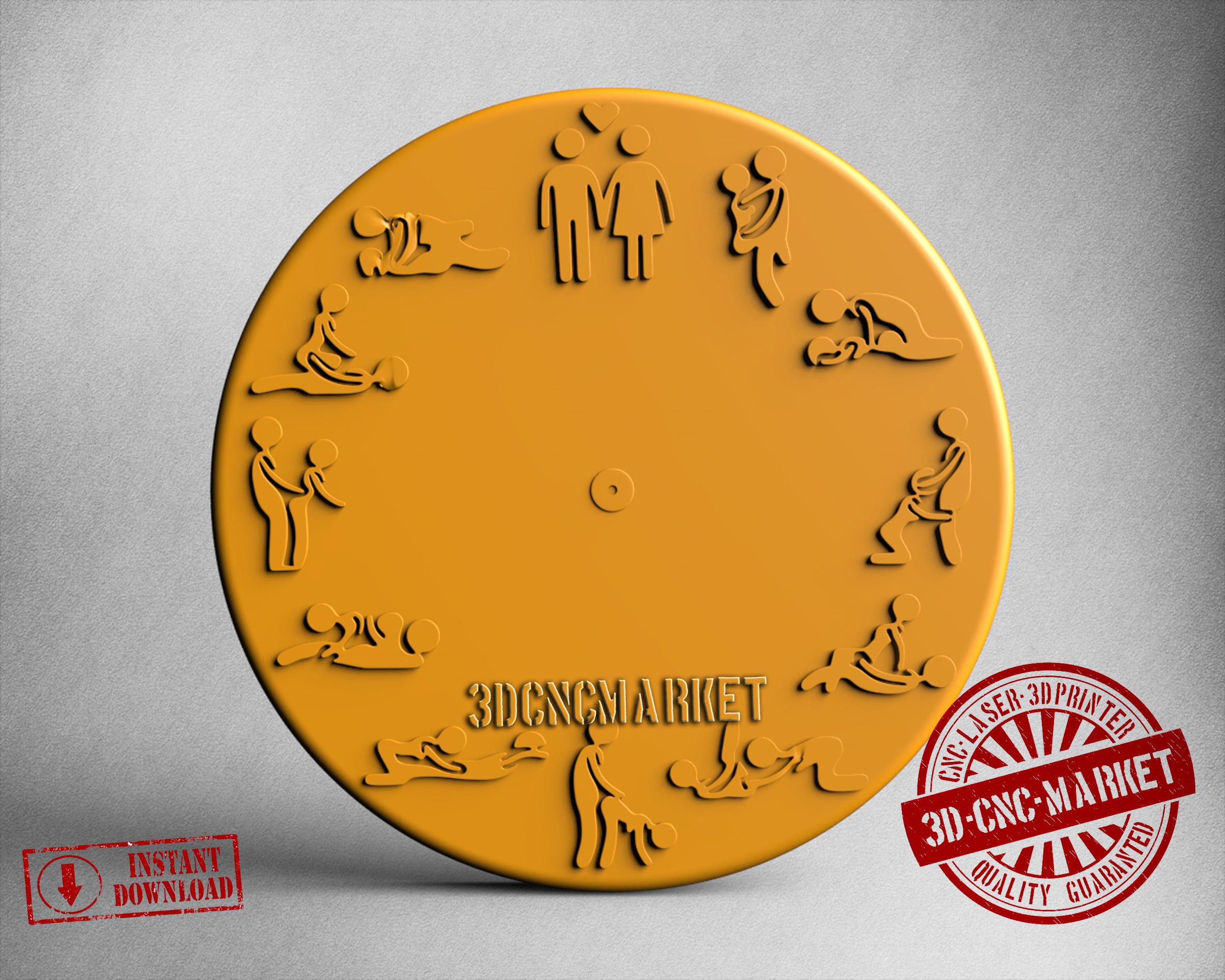 Wall Clock, 3D STL Model