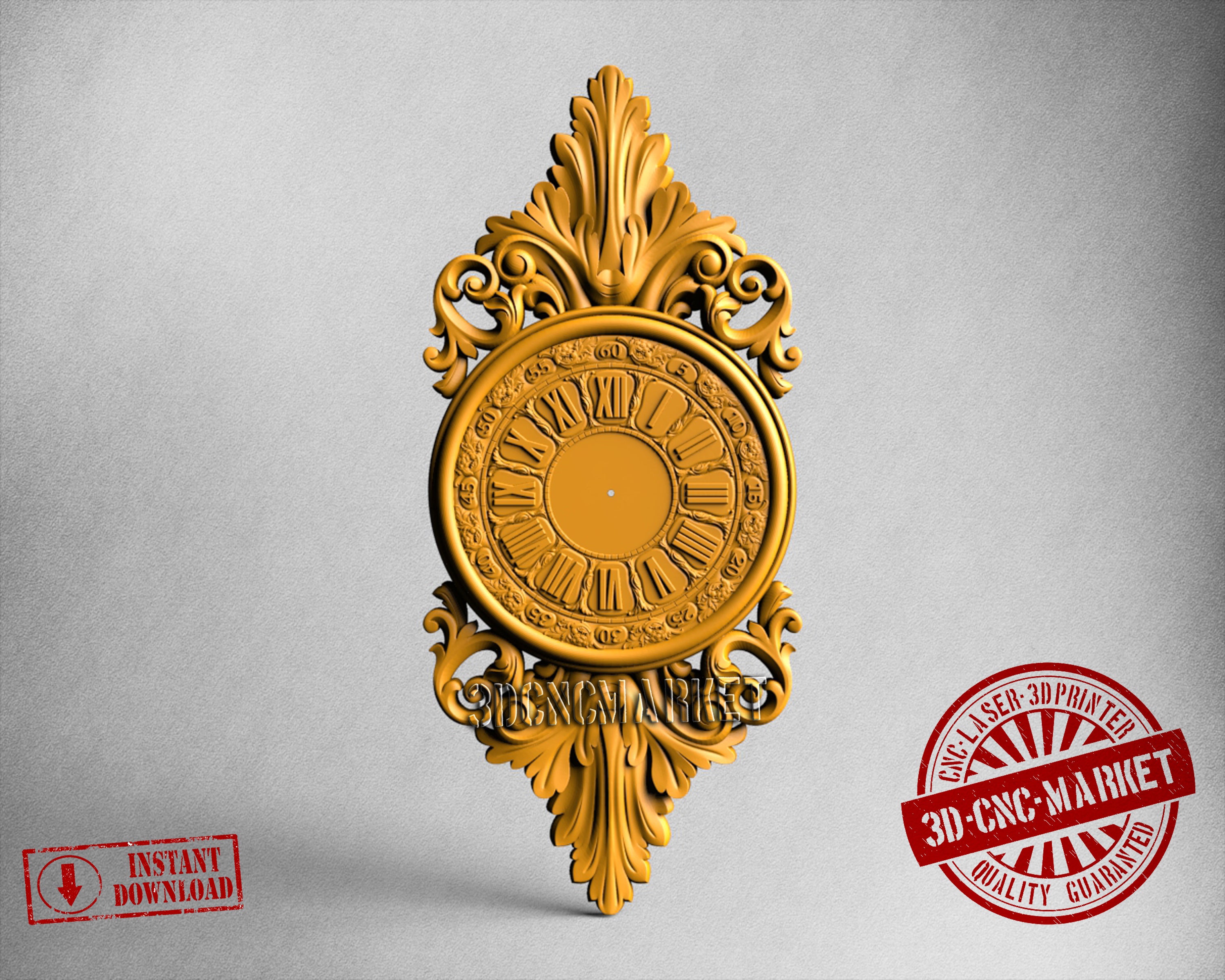 Wall Clock, 3D STL Model