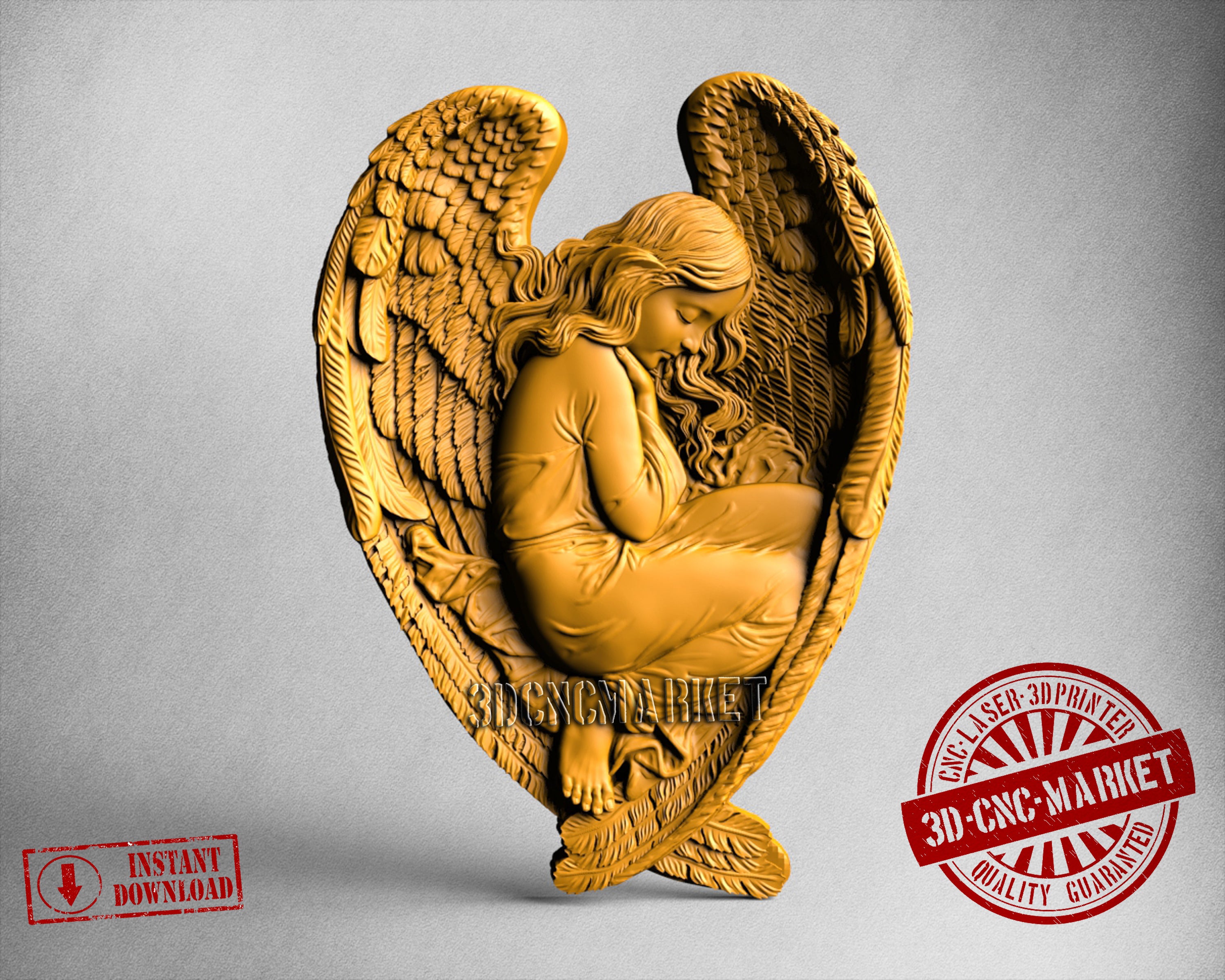 Angel, 3D STL Model