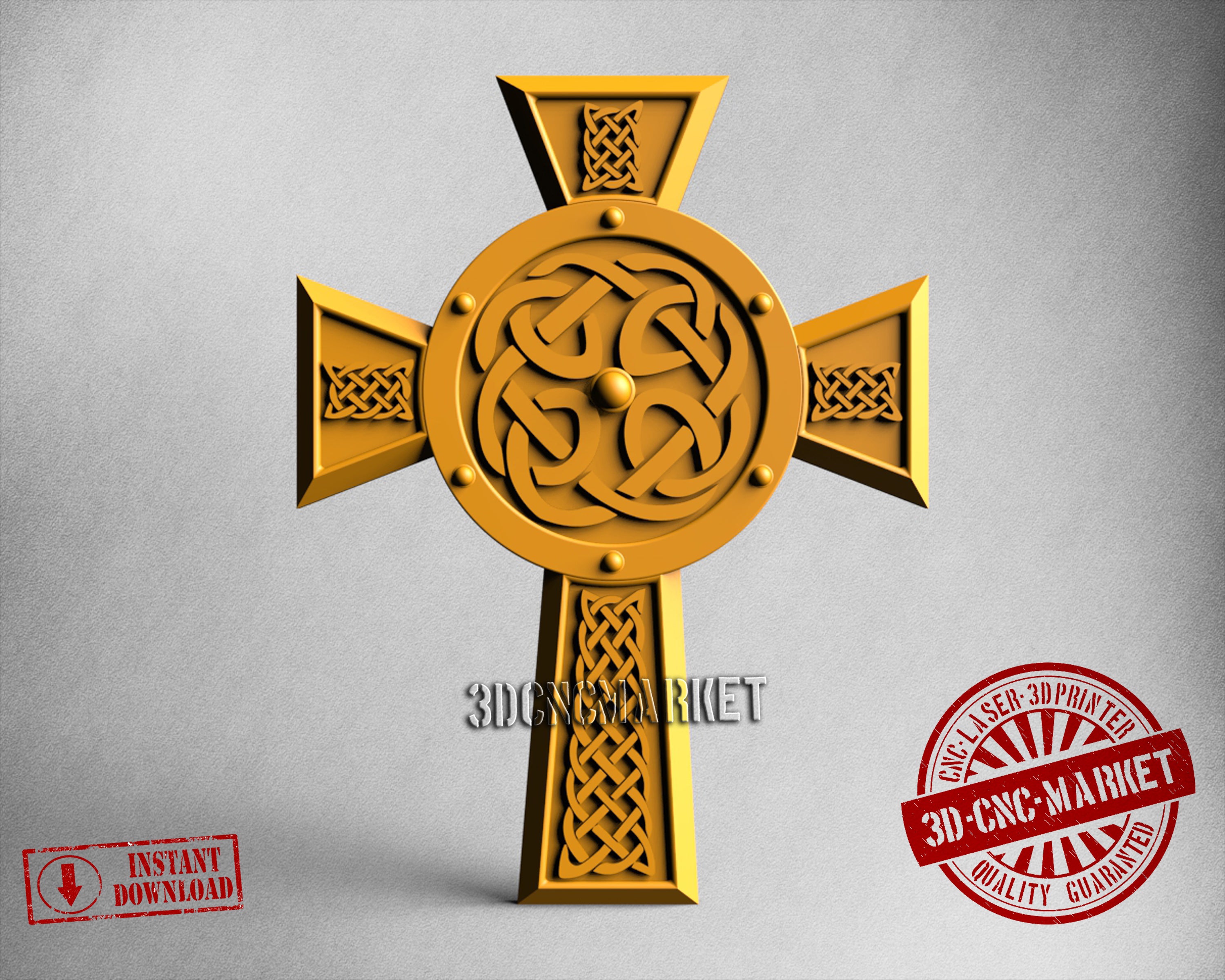 Celtic Cross, 3D STL Model