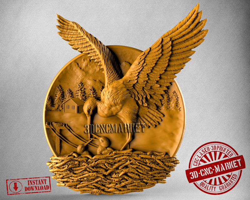 Stork, 3D STL Model