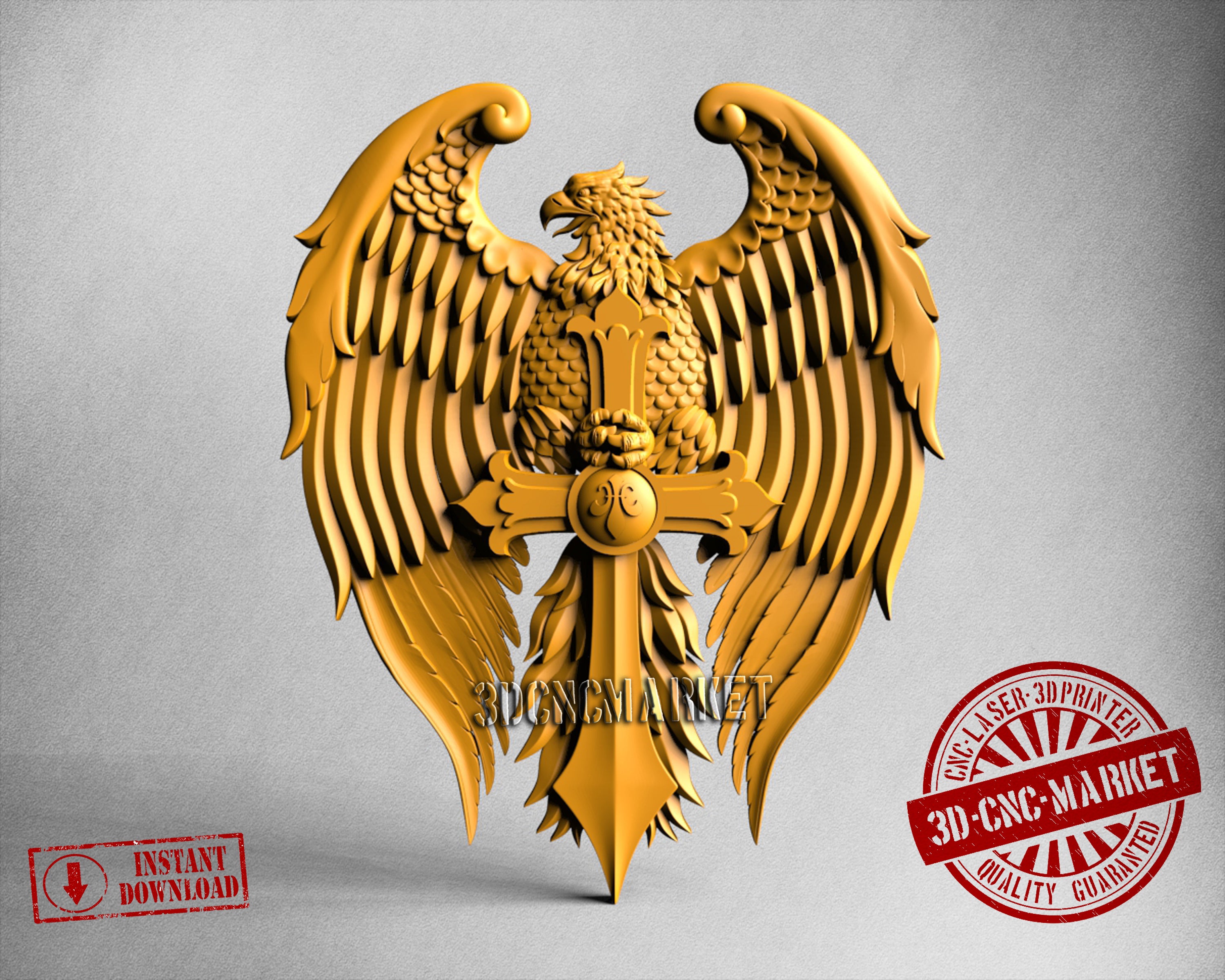 Eagle Cross, 3D STL Model