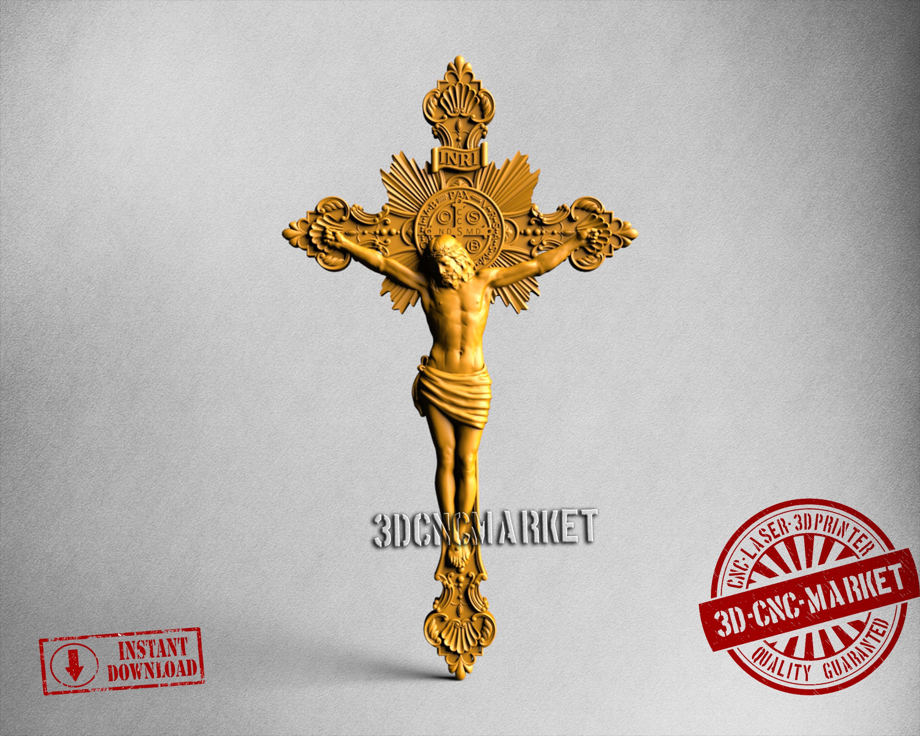 Jesus Cross, 3D STL Model