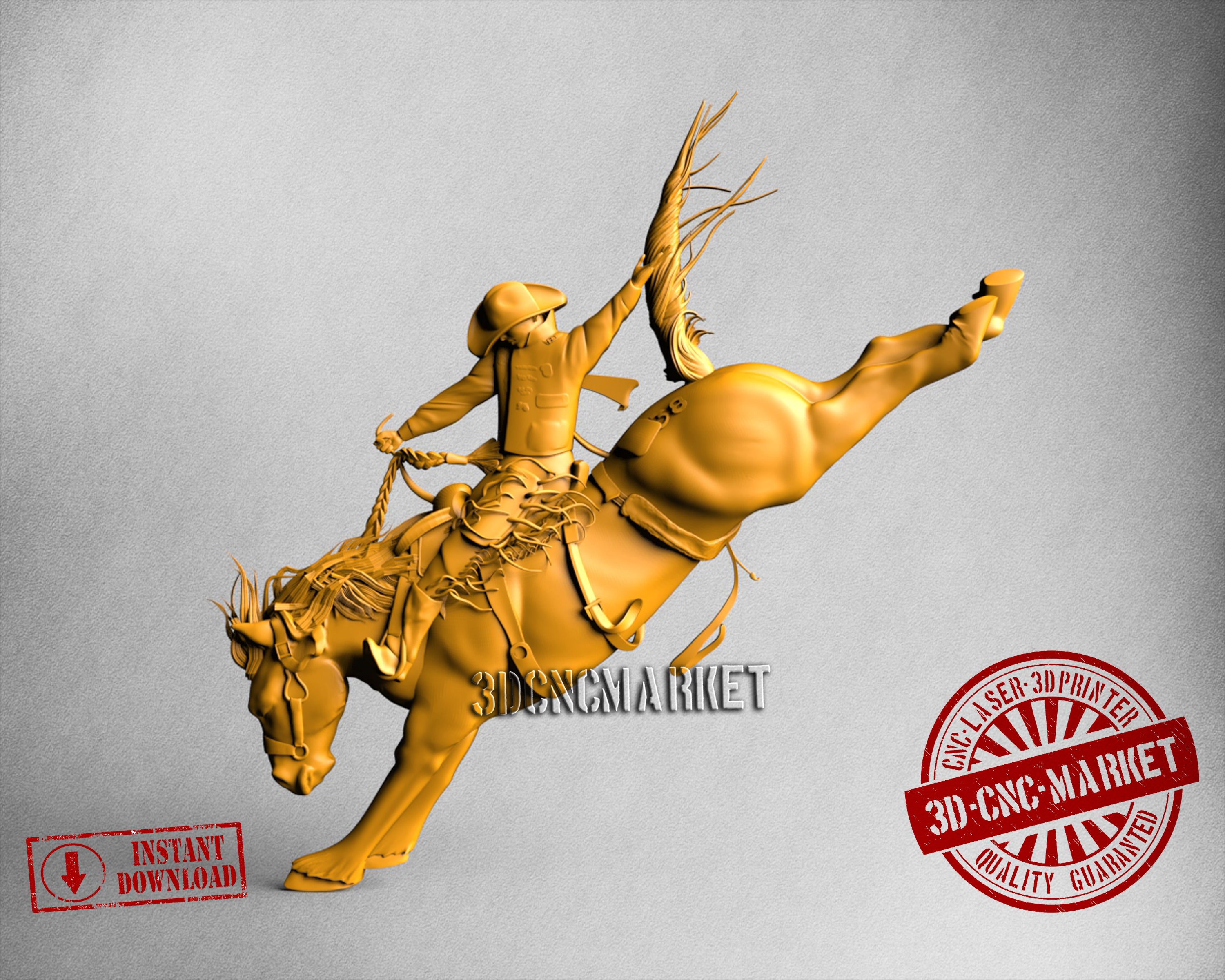Cowboy, 3D STL Model