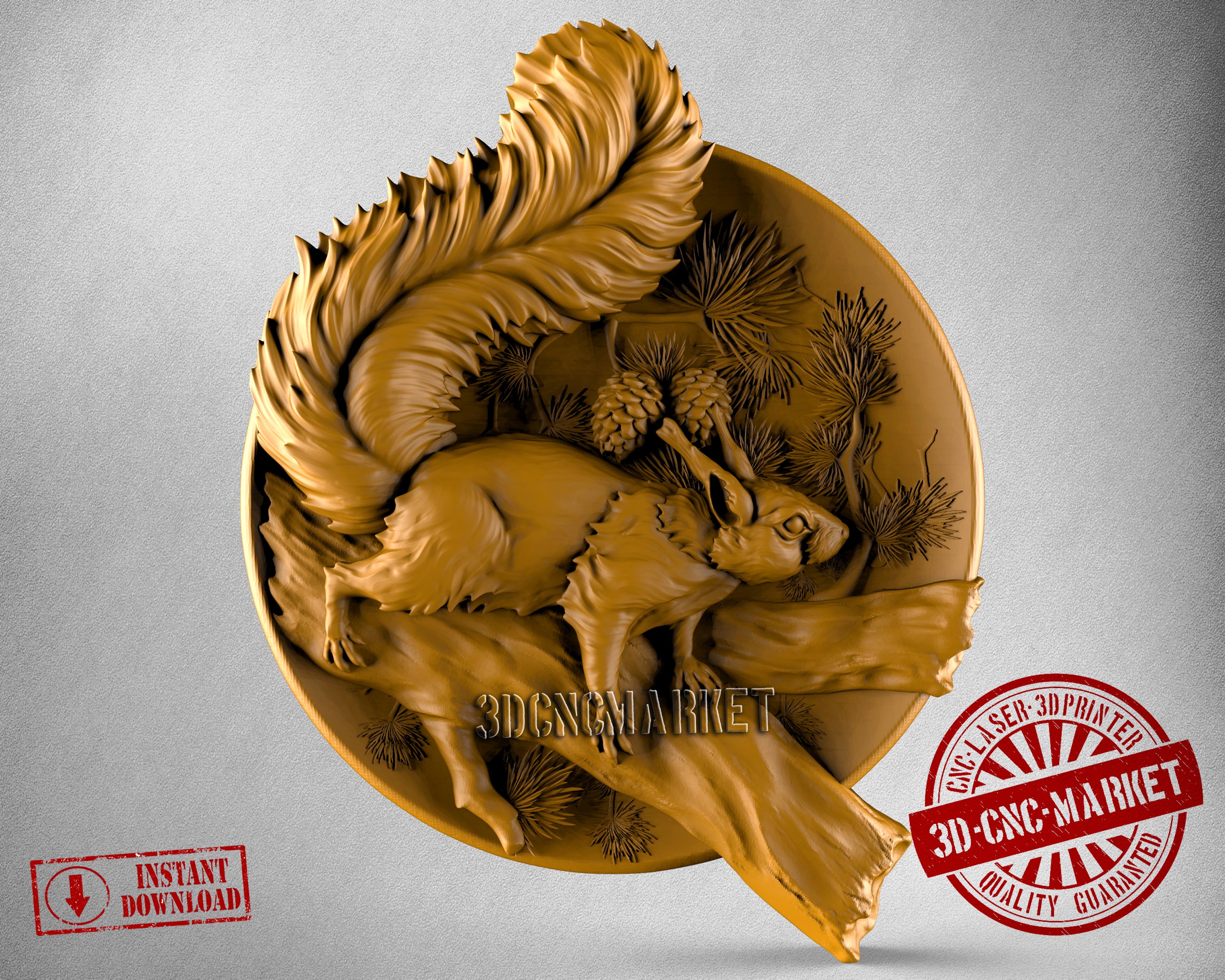 Squirrel, 3D STL Model