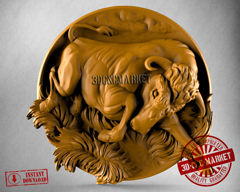 Bull, 3D STL Model