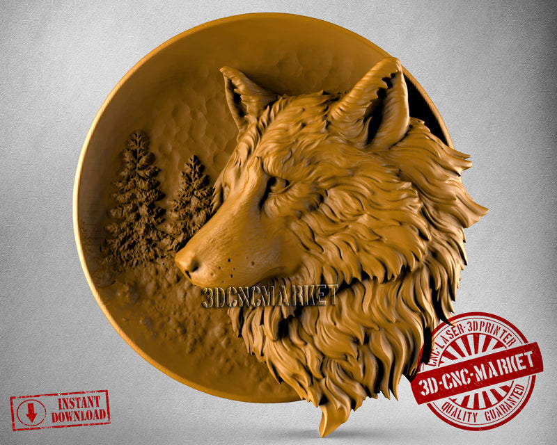 Wolf, 3D STL Model
