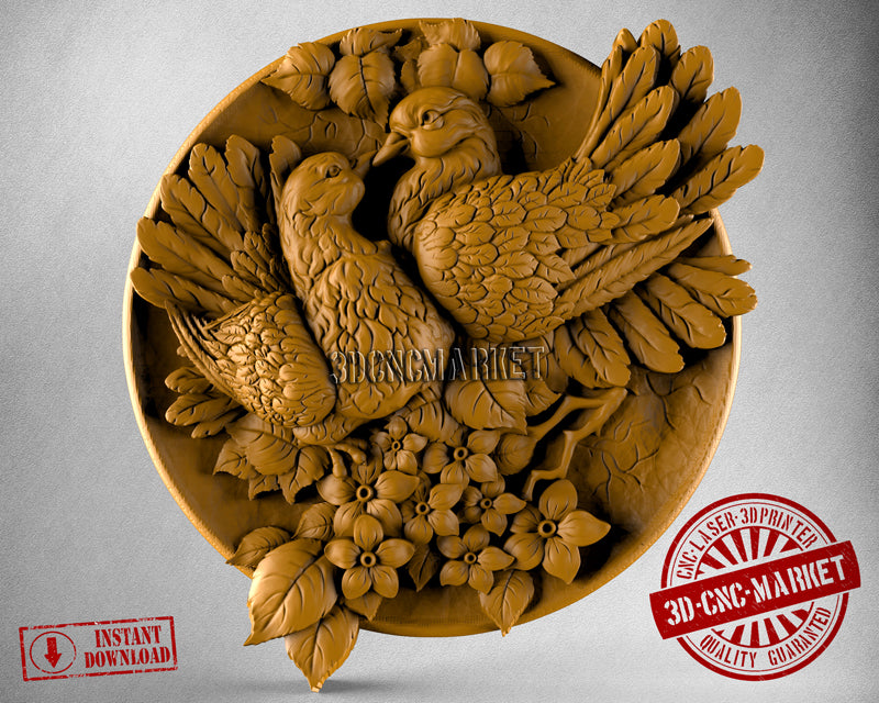 Pigeons, 3D STL Model