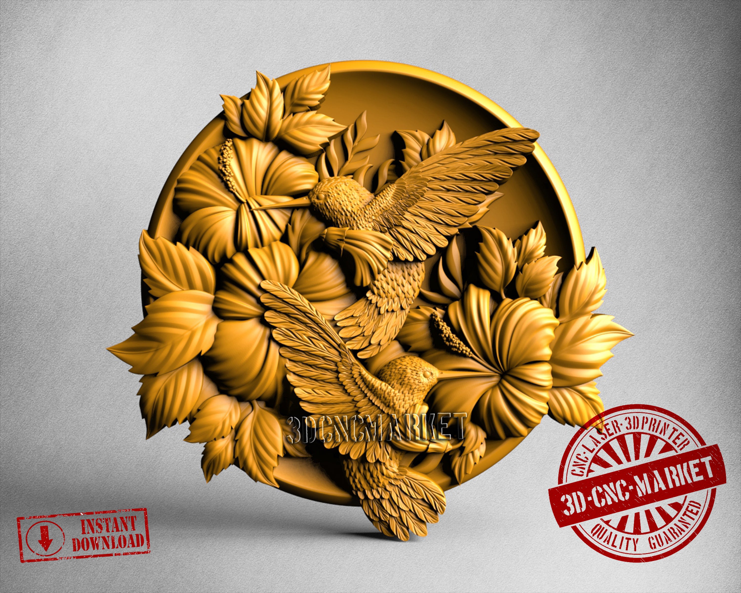 Hummingbird, 3D STL Model