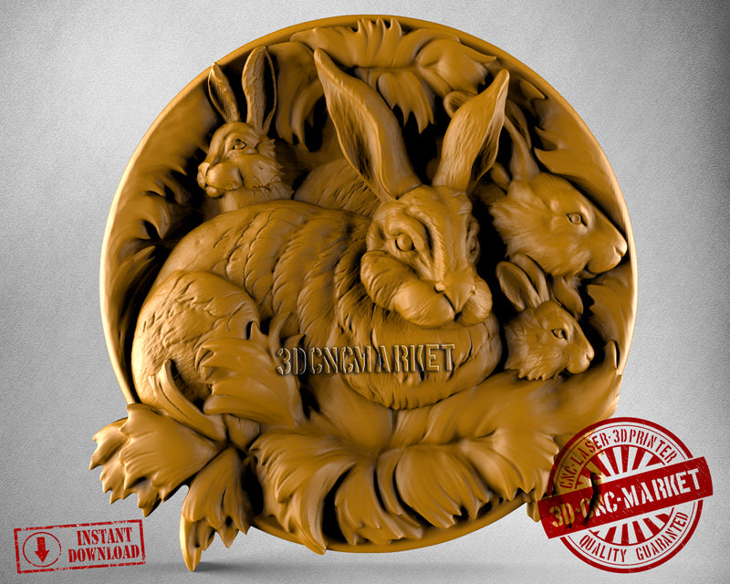 Rabbit, 3D STL Model