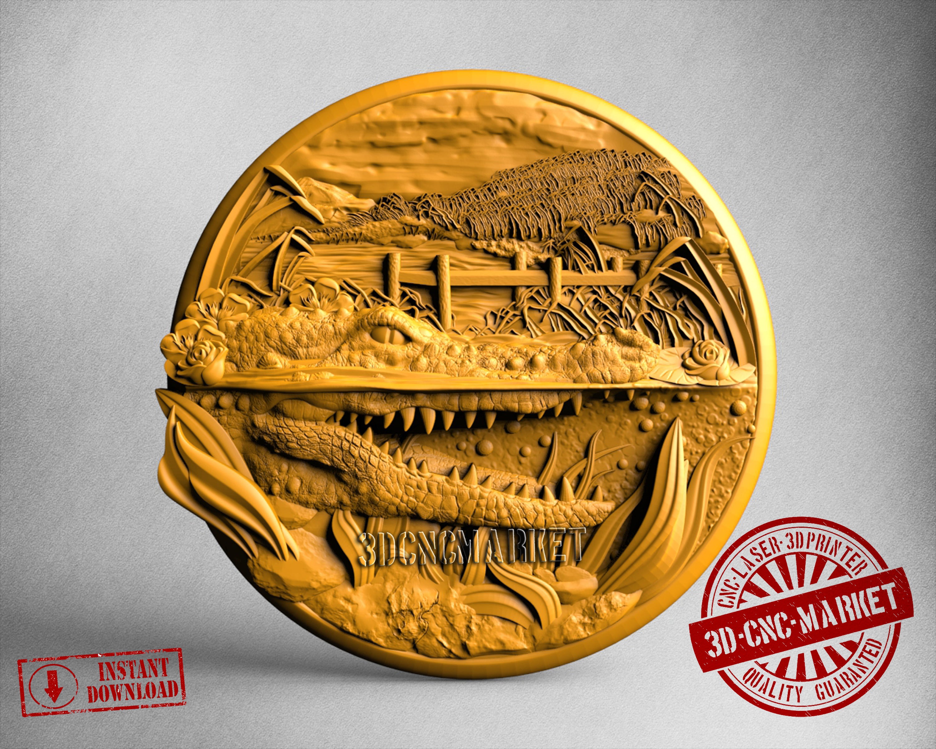 Alligator, 3D STL Model