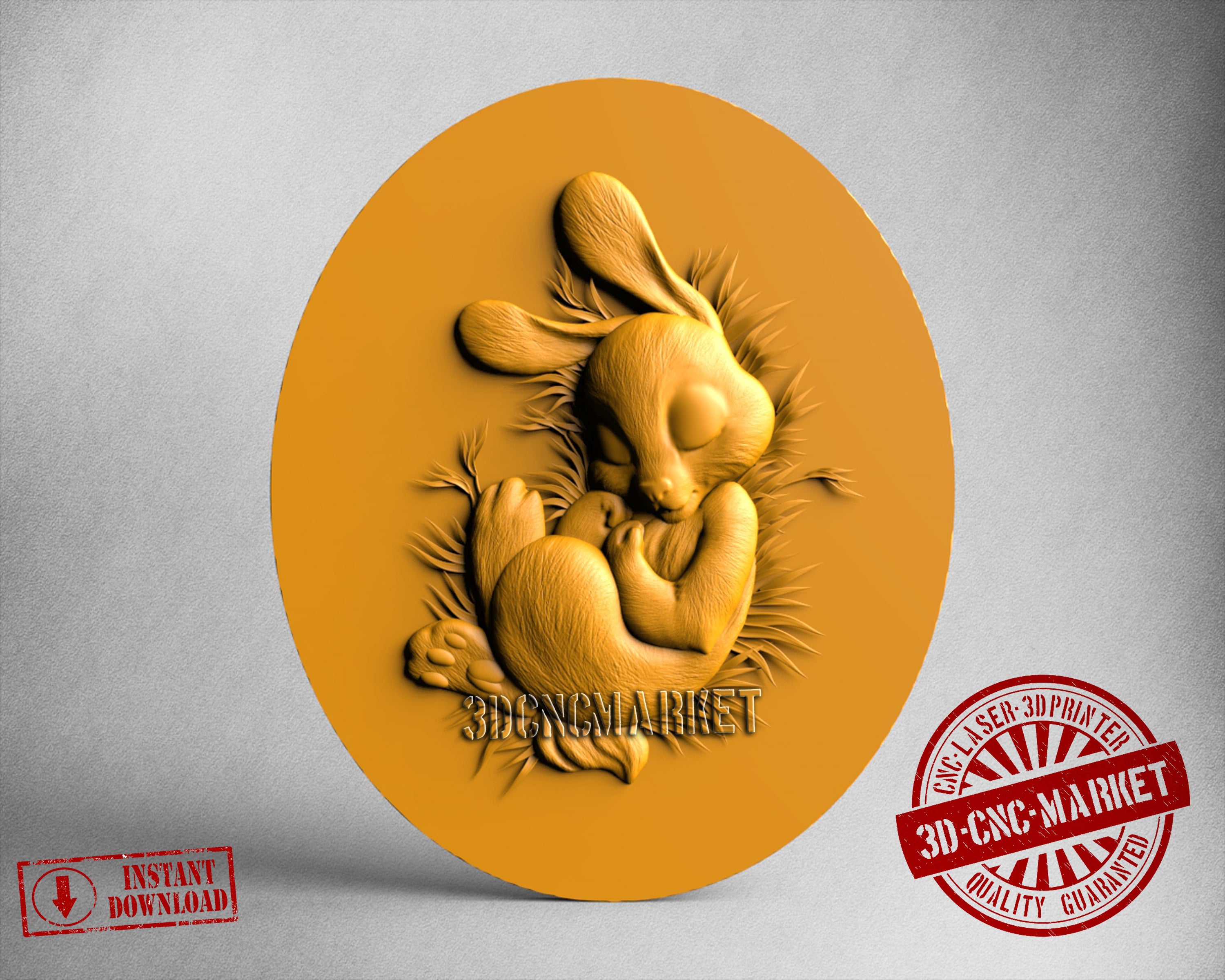 Rabbit Egg, 3D STL Model