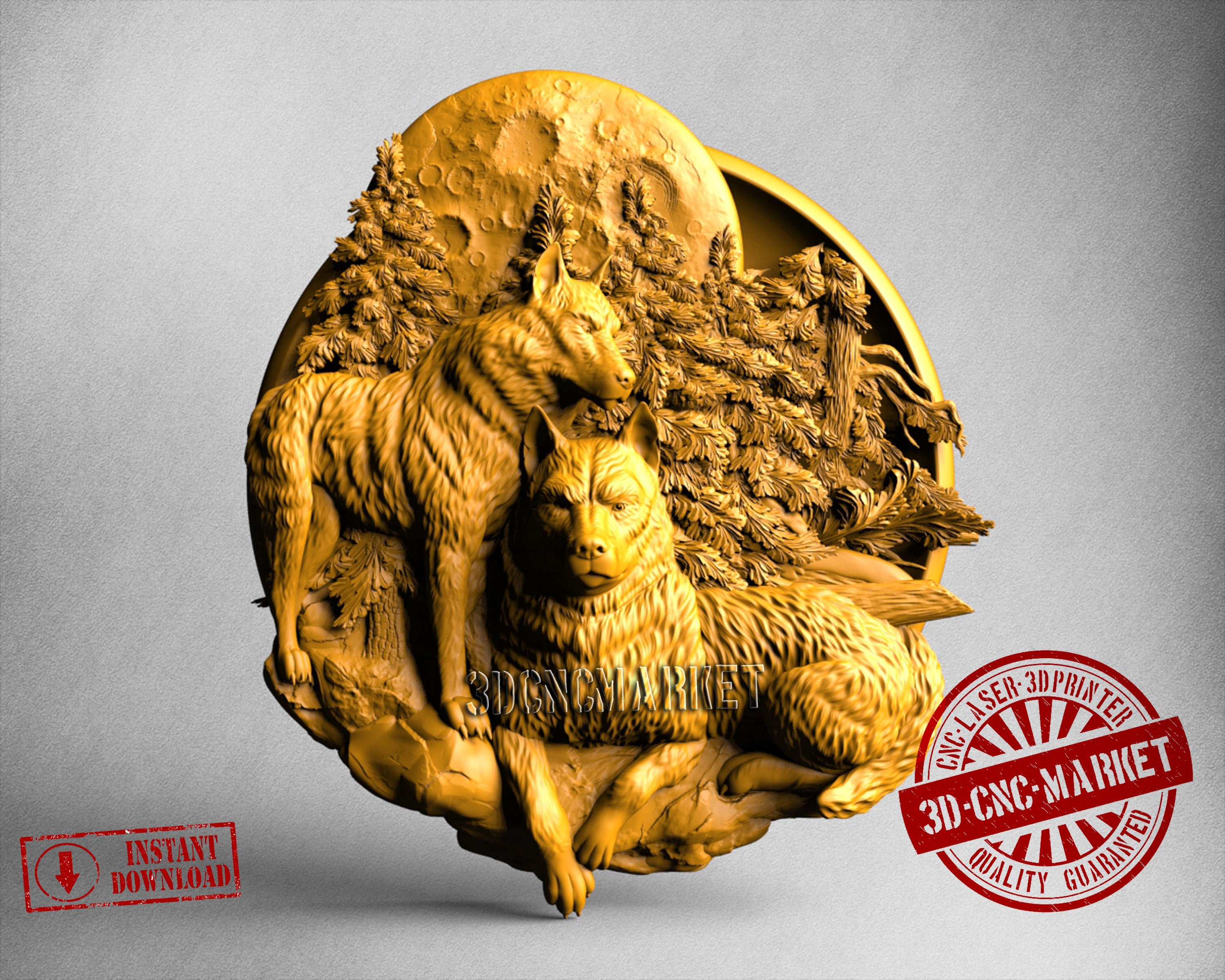 Wolfs, 3D STL Model