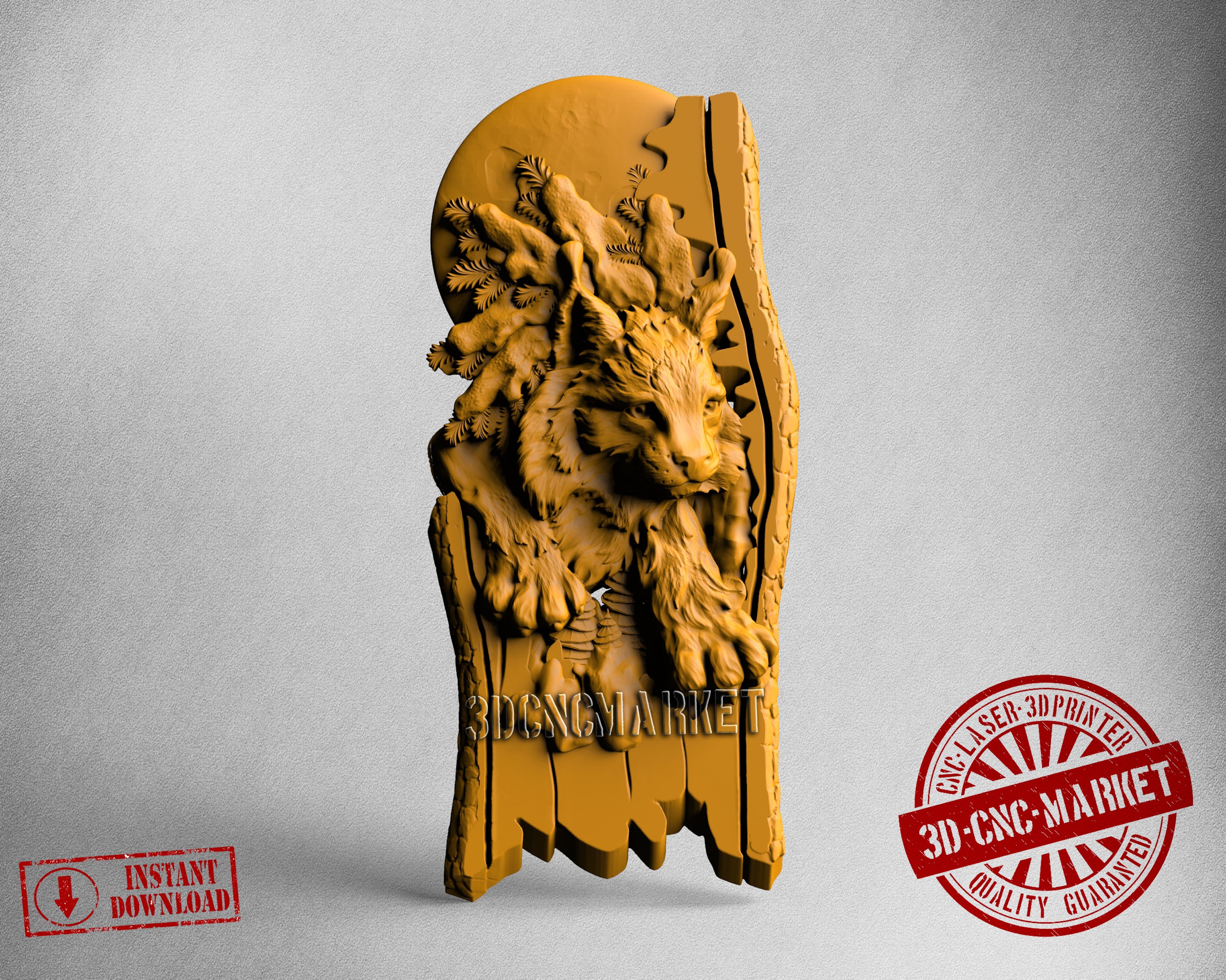 Wild Cat, 3D STL Model