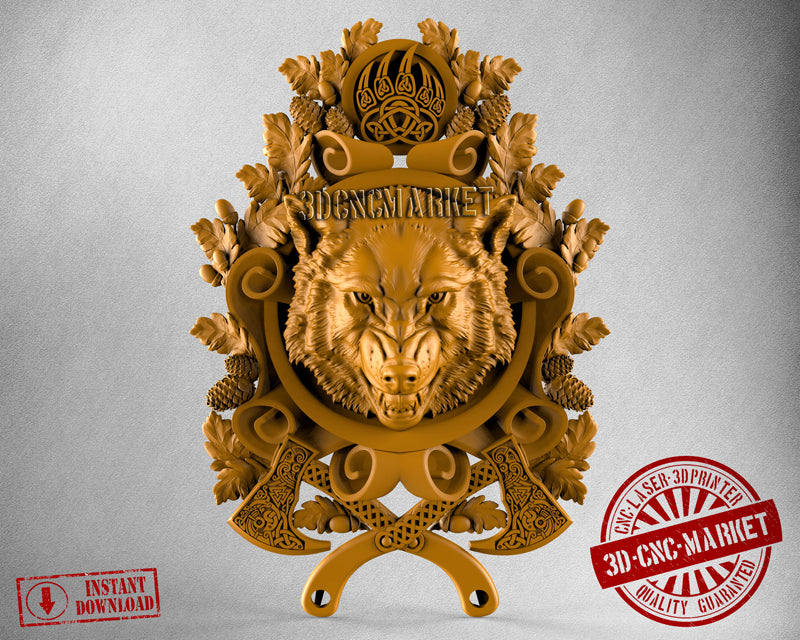 Wolf, 3D STL Model