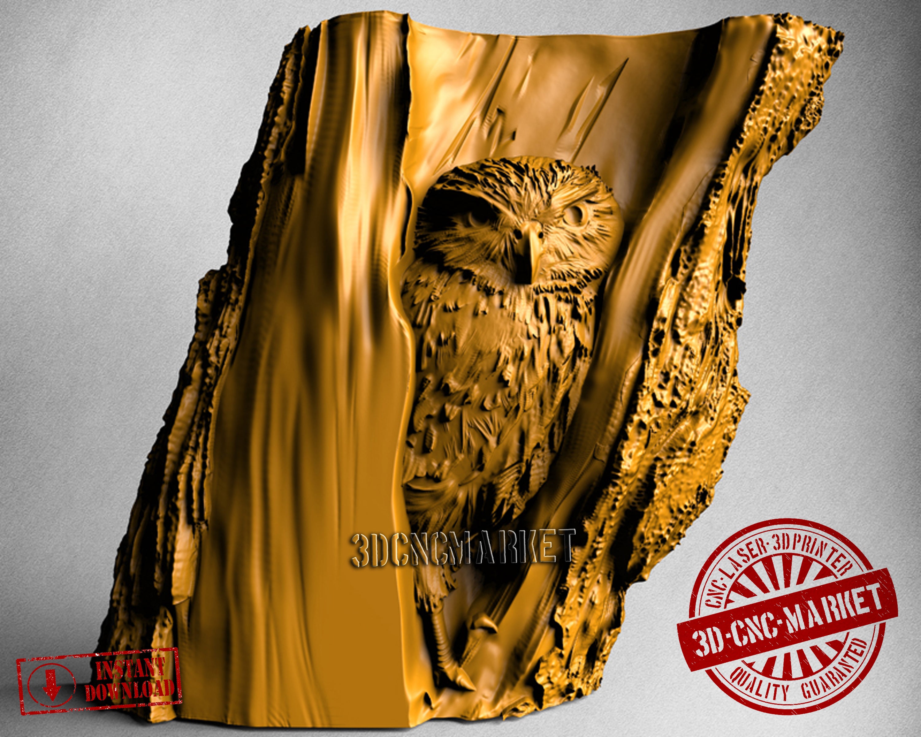 Owl, 3D STL Model