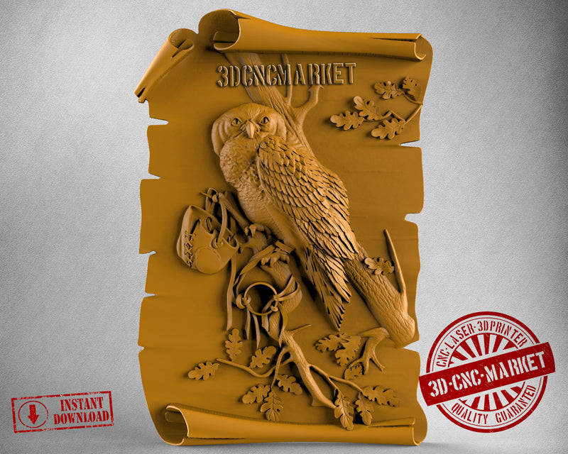 Owl, 3D STL Model