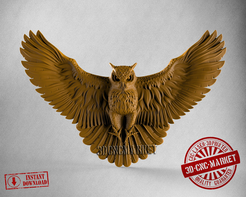 Owl, 3D STL Model