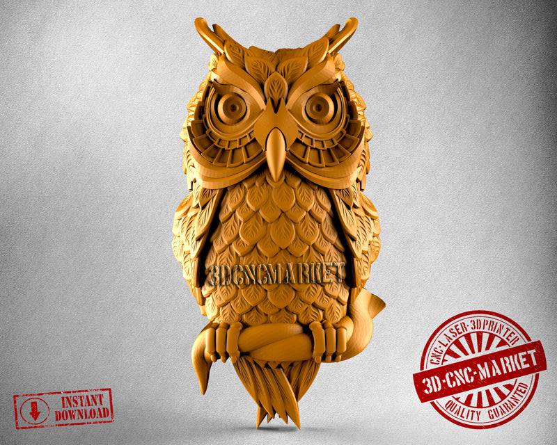 Owl, 3D STL Model