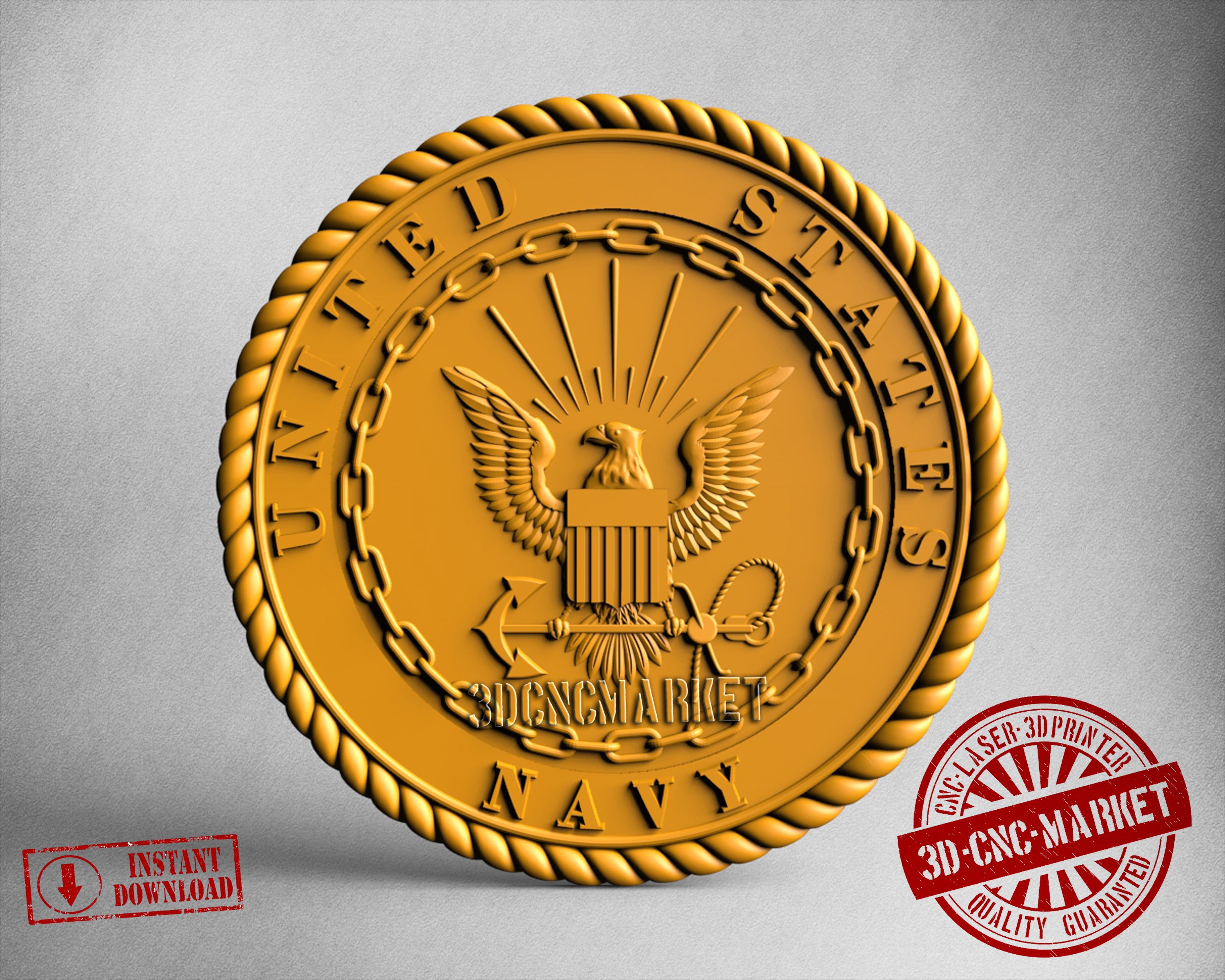 USA Seal, 3D STL Model