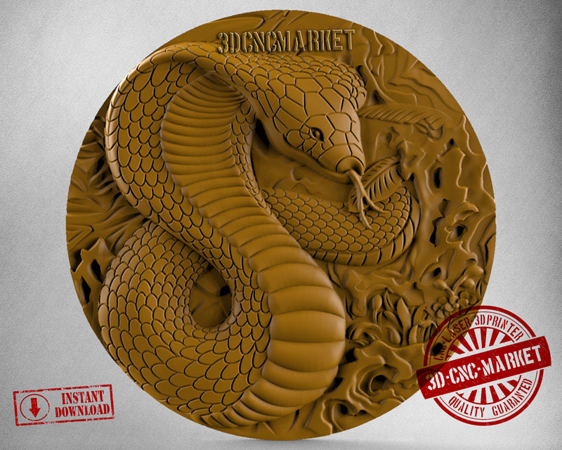 Snake Cobra, 3D STL Model