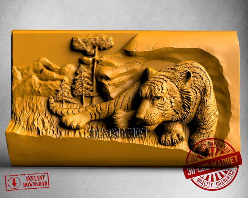 Tiger, 3D STL Model
