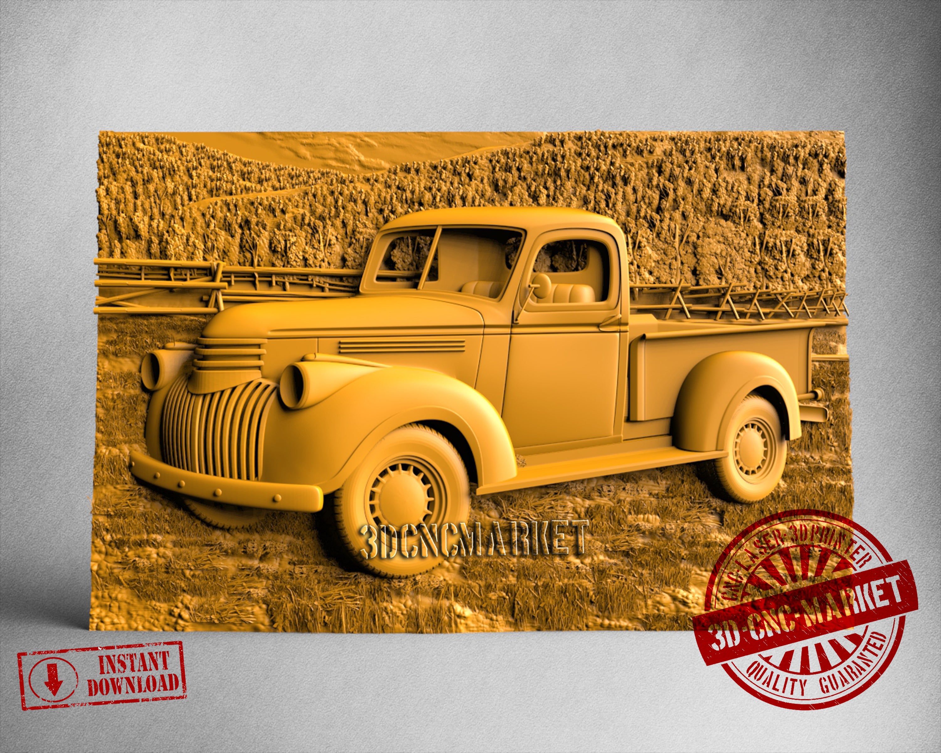 Truck, 3D STL Model
