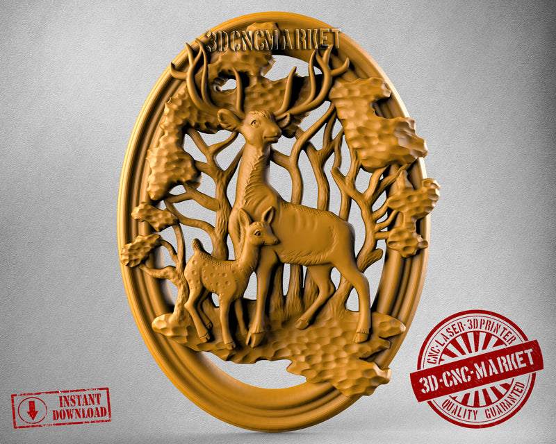 Deer, 3D STL Model