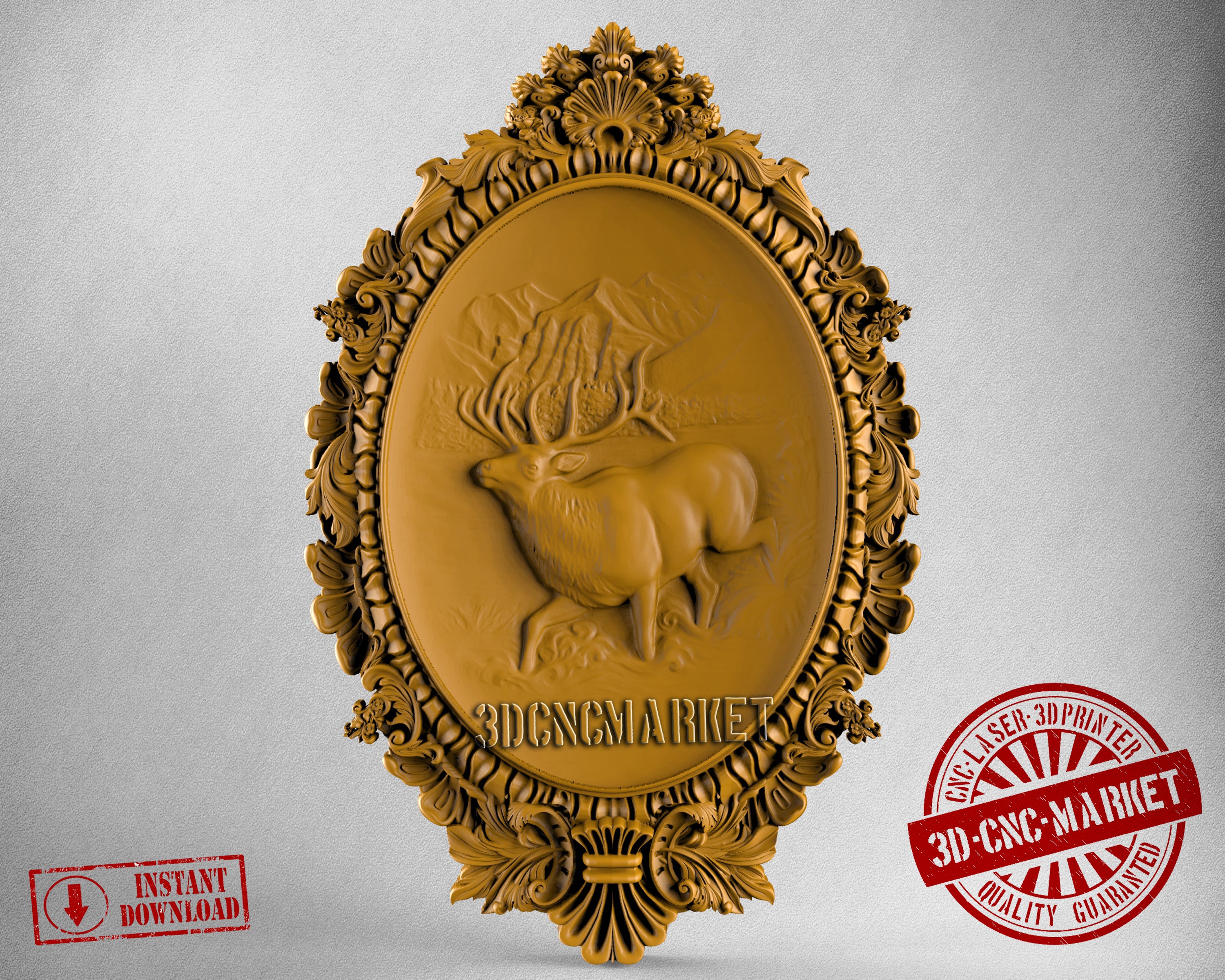 Deer, 3D STL Model